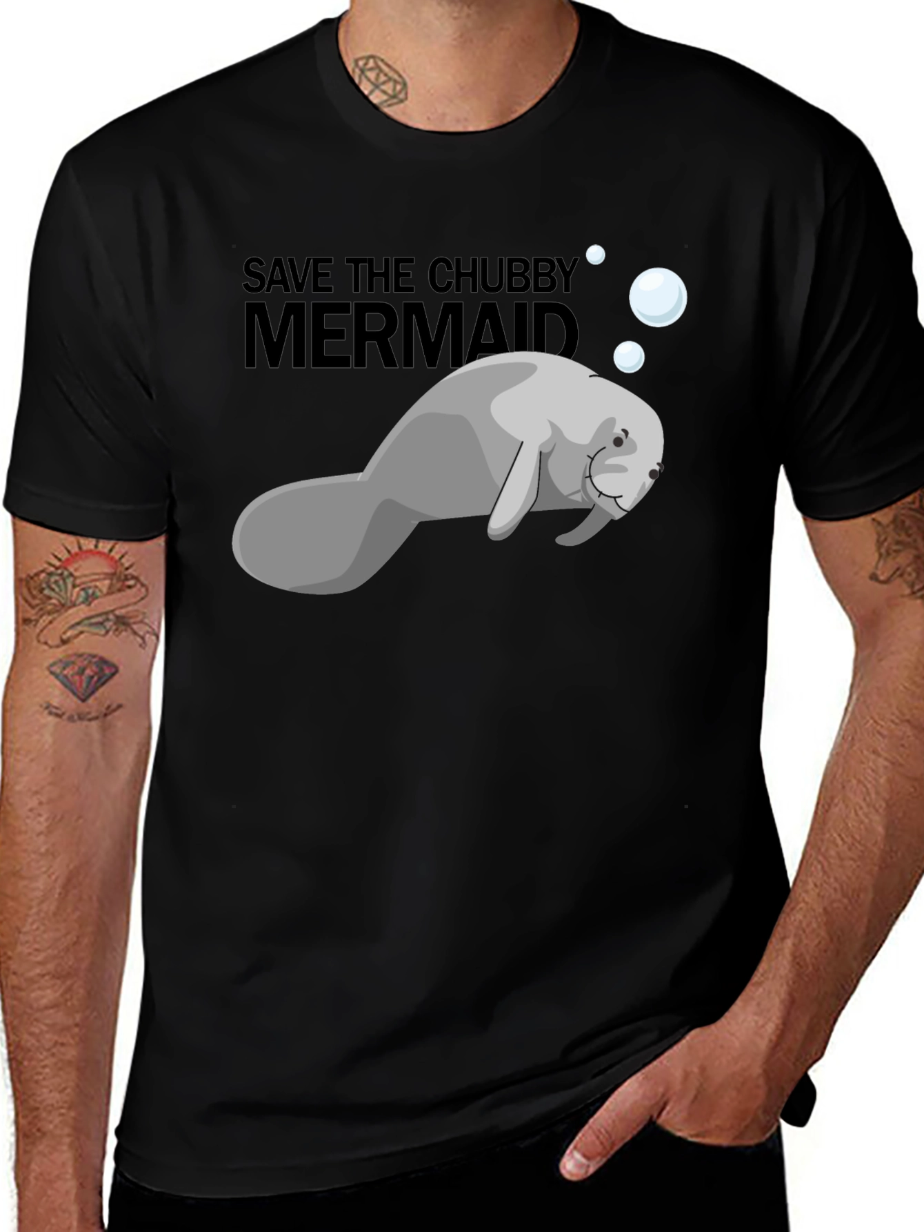 Save the Chubby Mermaid T-Shirt