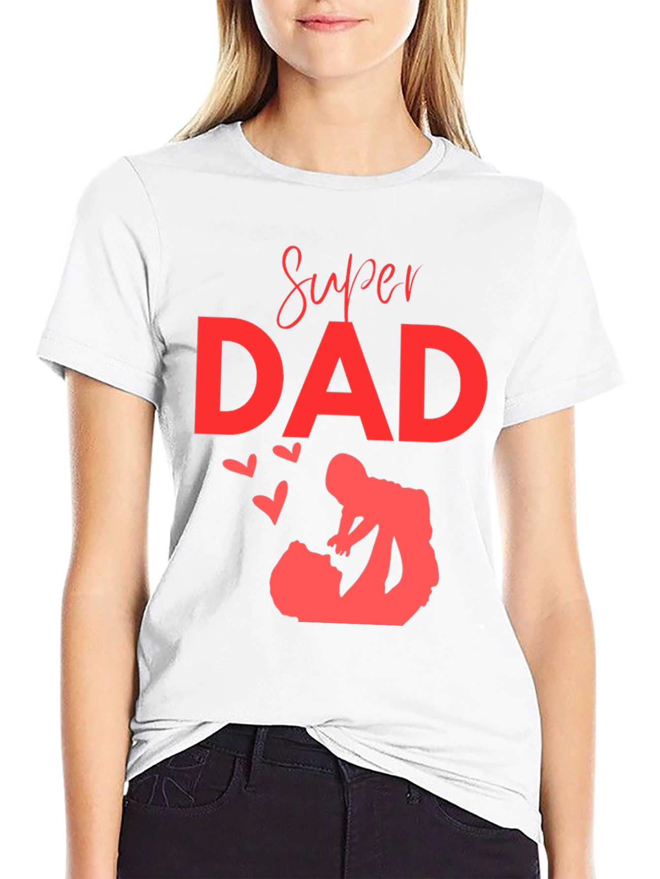 Super Dad Graphic T-Shirt - Black