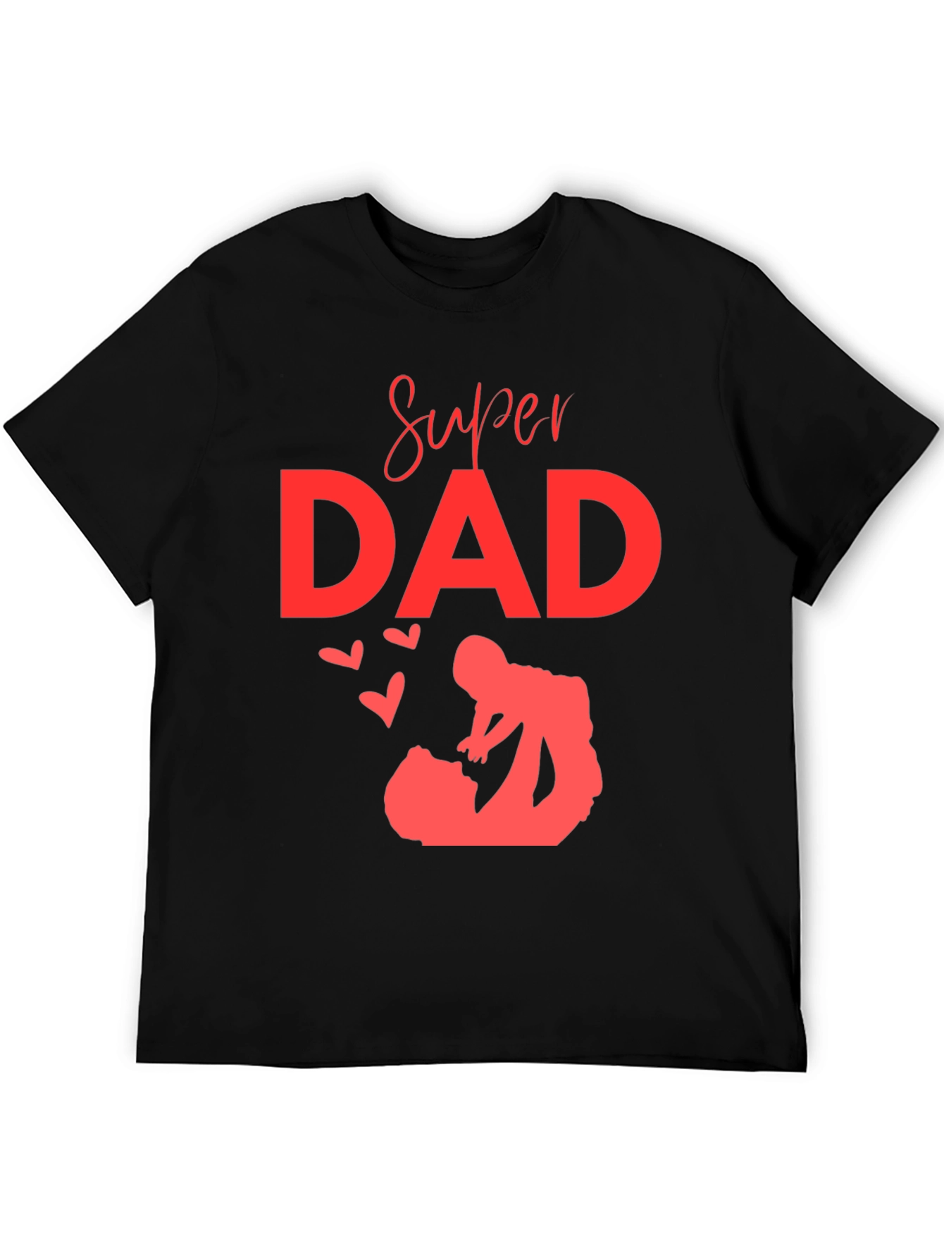 Super Dad Graphic T-Shirt - Black