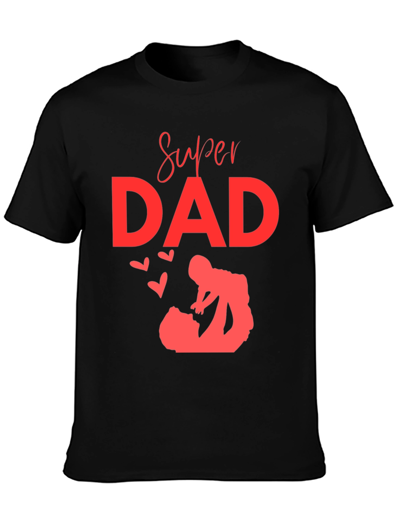 Super Dad Graphic T-Shirt - Black