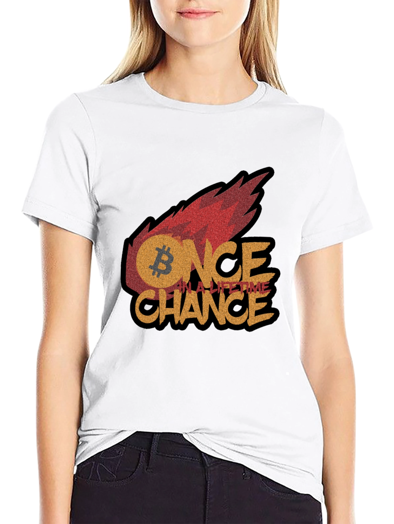 Bitcoin Once In A Lifetime Chance Graphic Tee