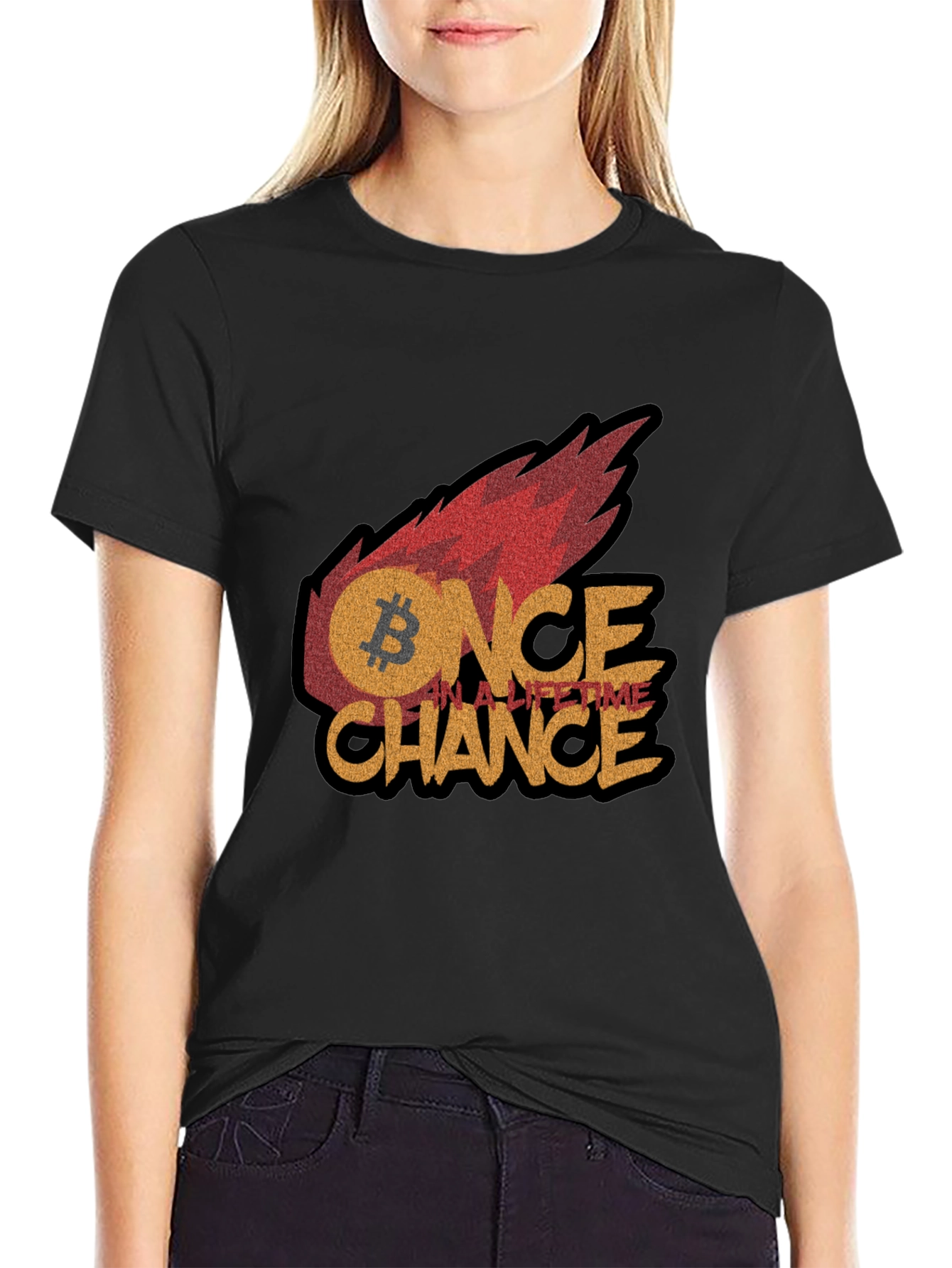 Bitcoin Once In A Lifetime Chance Graphic Tee