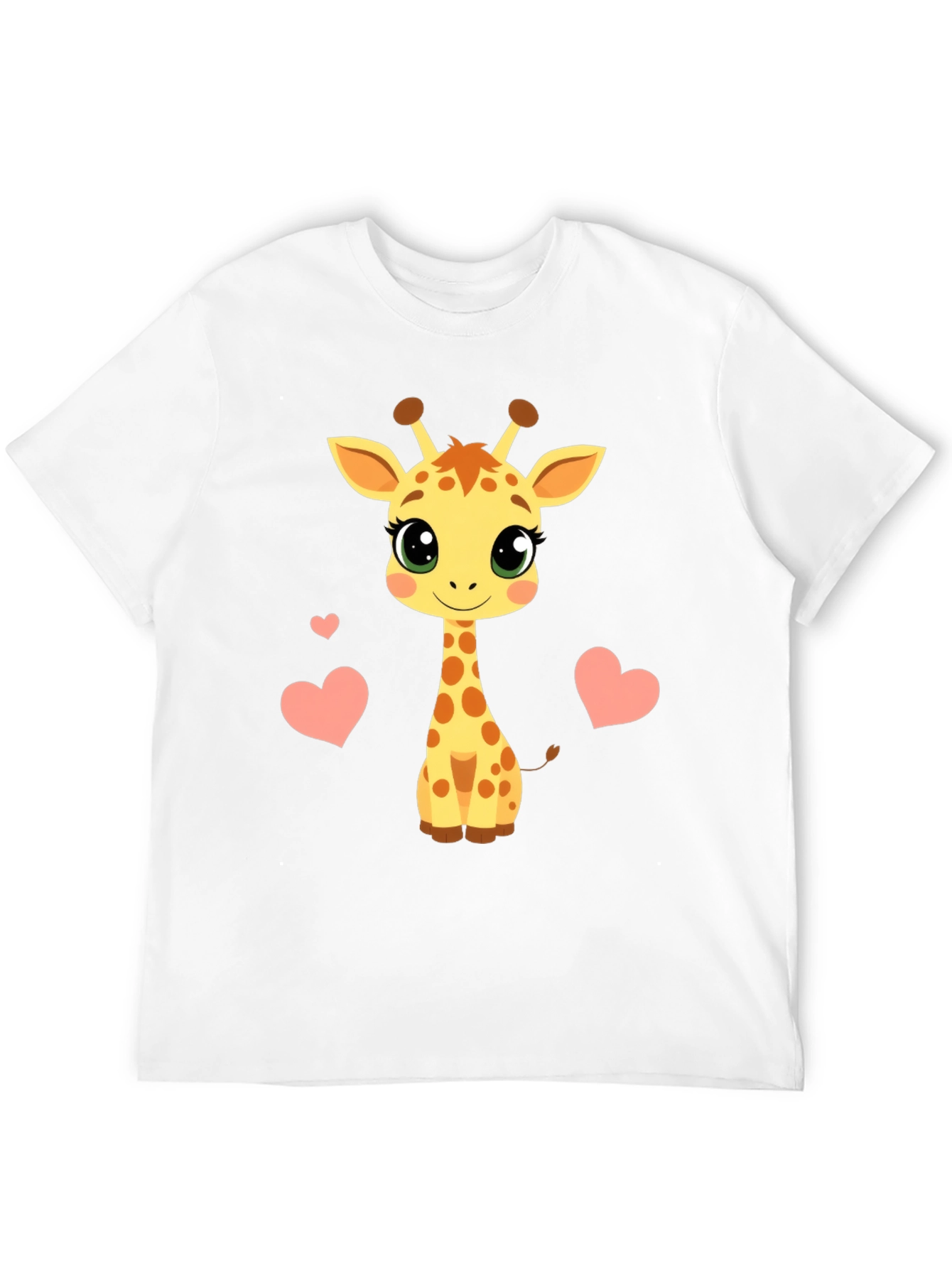 Giraffe Heart Graphic Tee - Mens Black T-Shirt