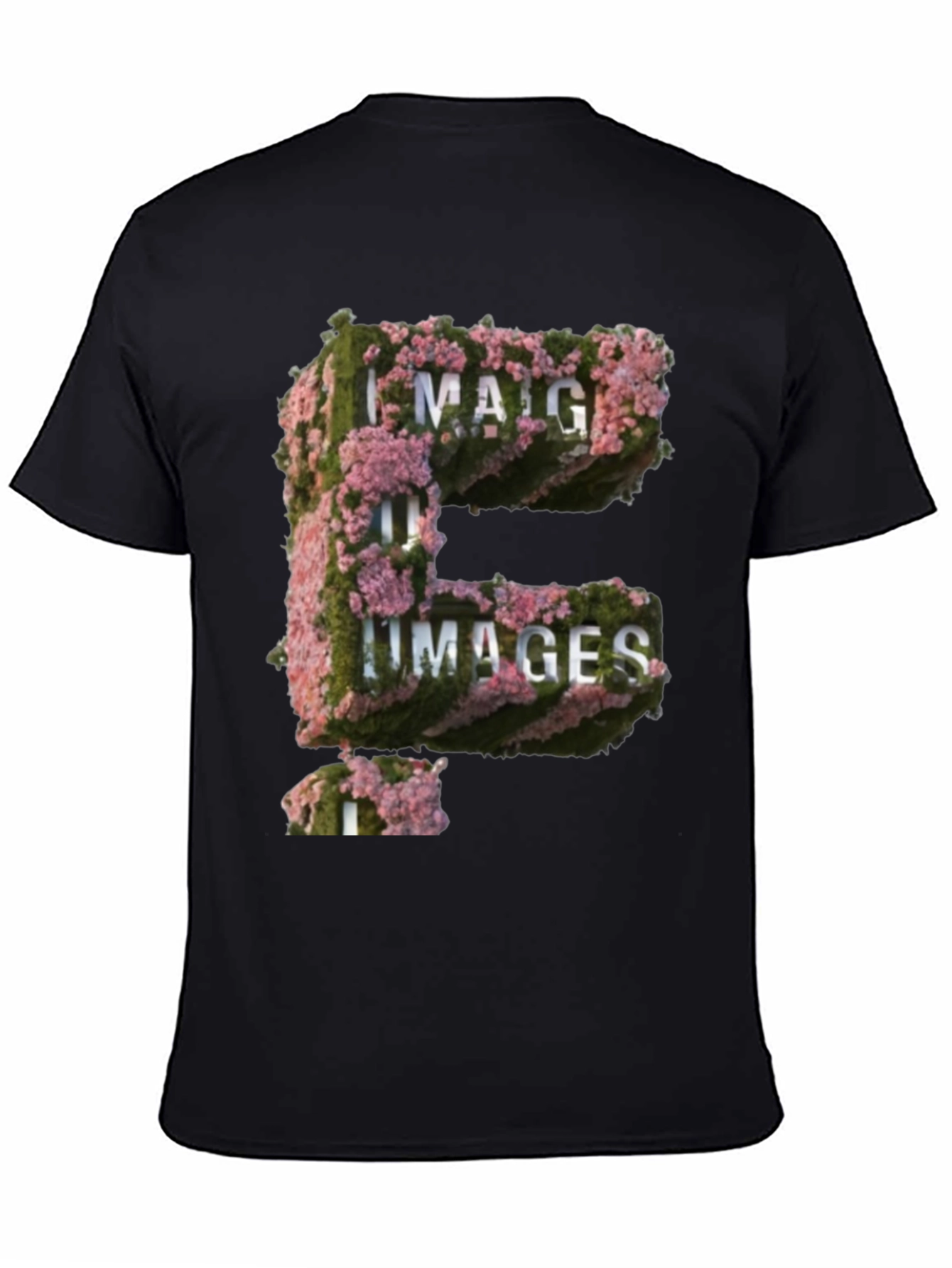 Floral E Images T-Shirt - Unique Graphic Tee