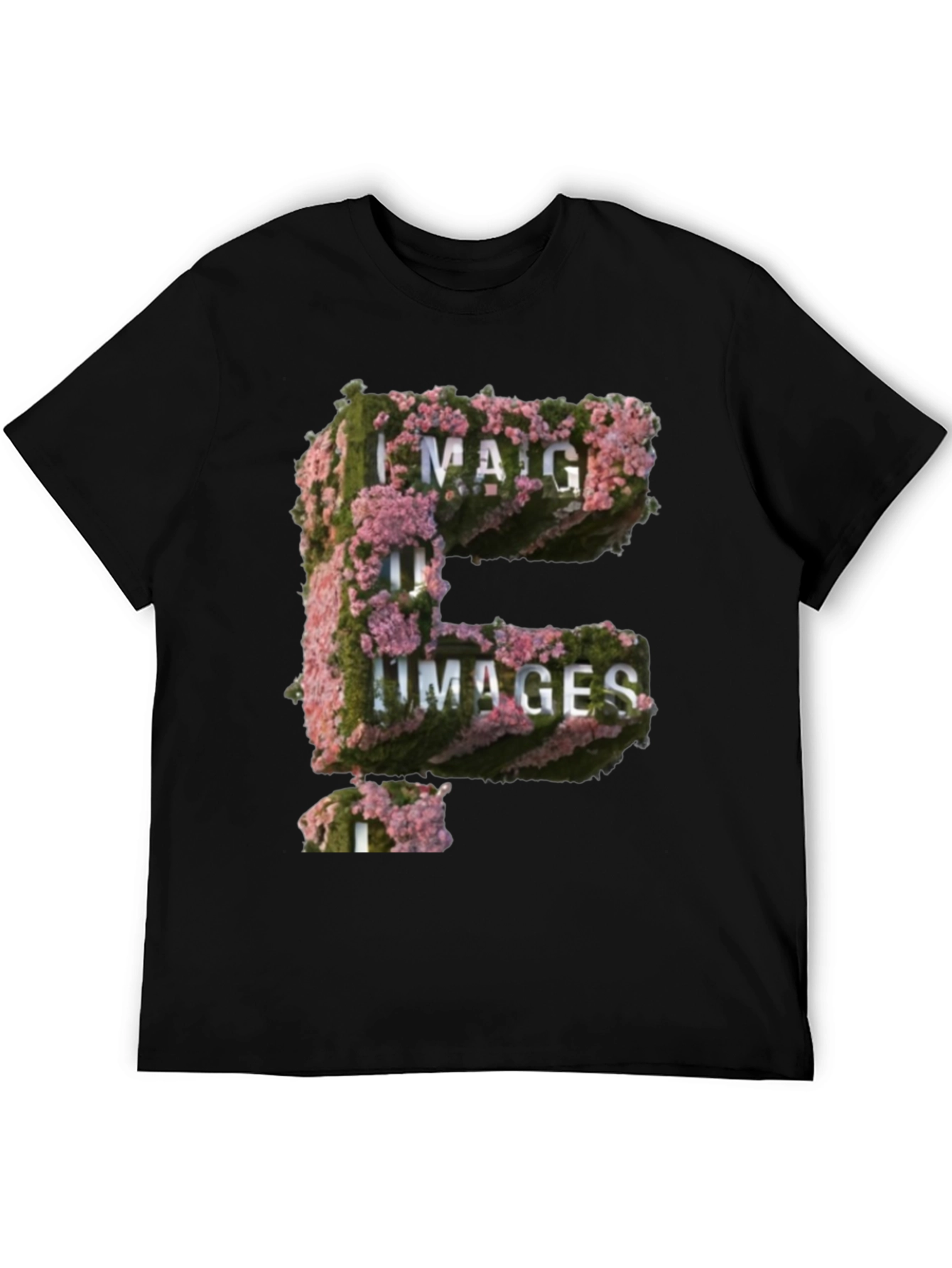 Floral E Images T-Shirt - Unique Graphic Tee