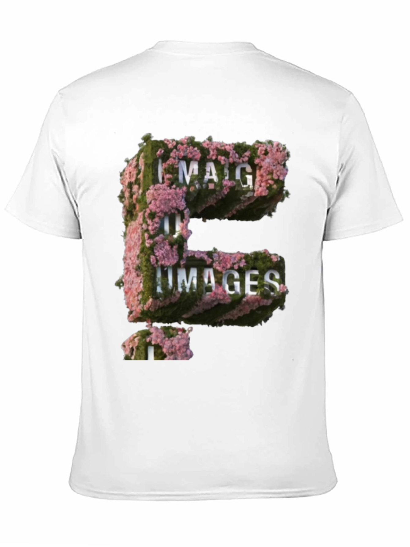 Floral E Images T-Shirt - Unique Graphic Tee