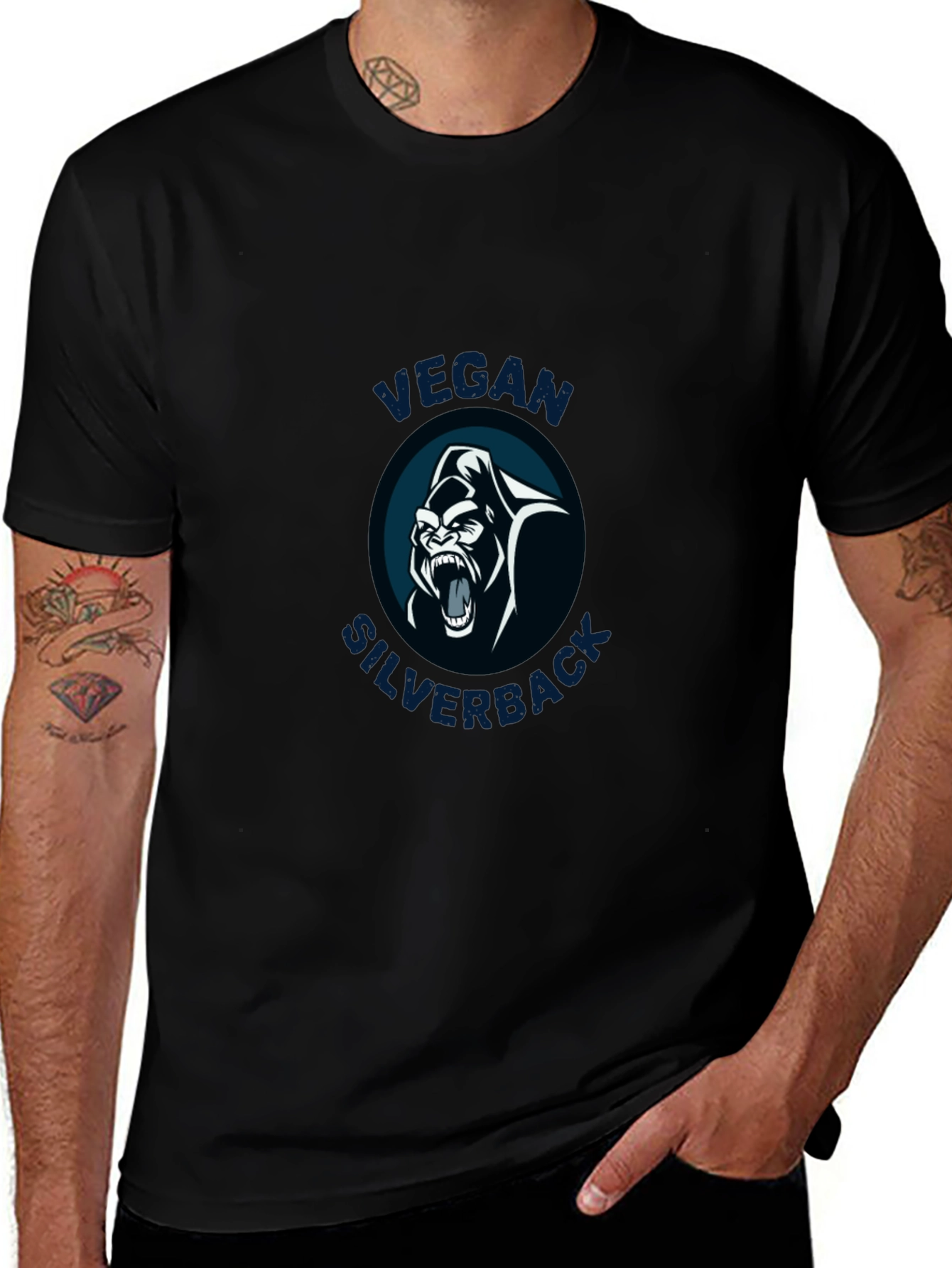 Vegan Silverback Gorilla Graphic Tee