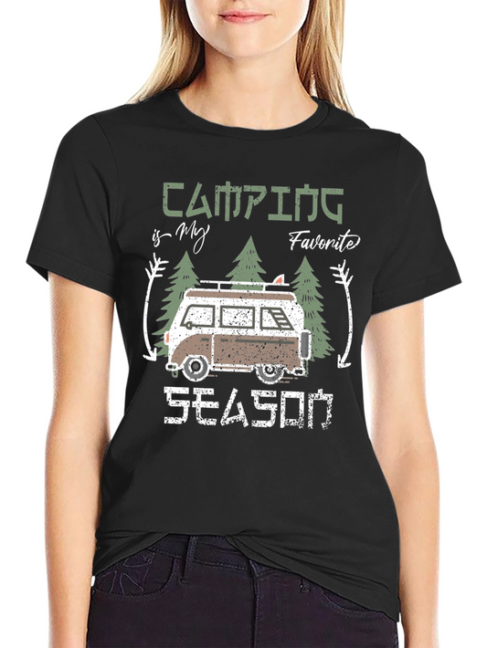 Camping is My Favorite Season Graphic T-Shirt