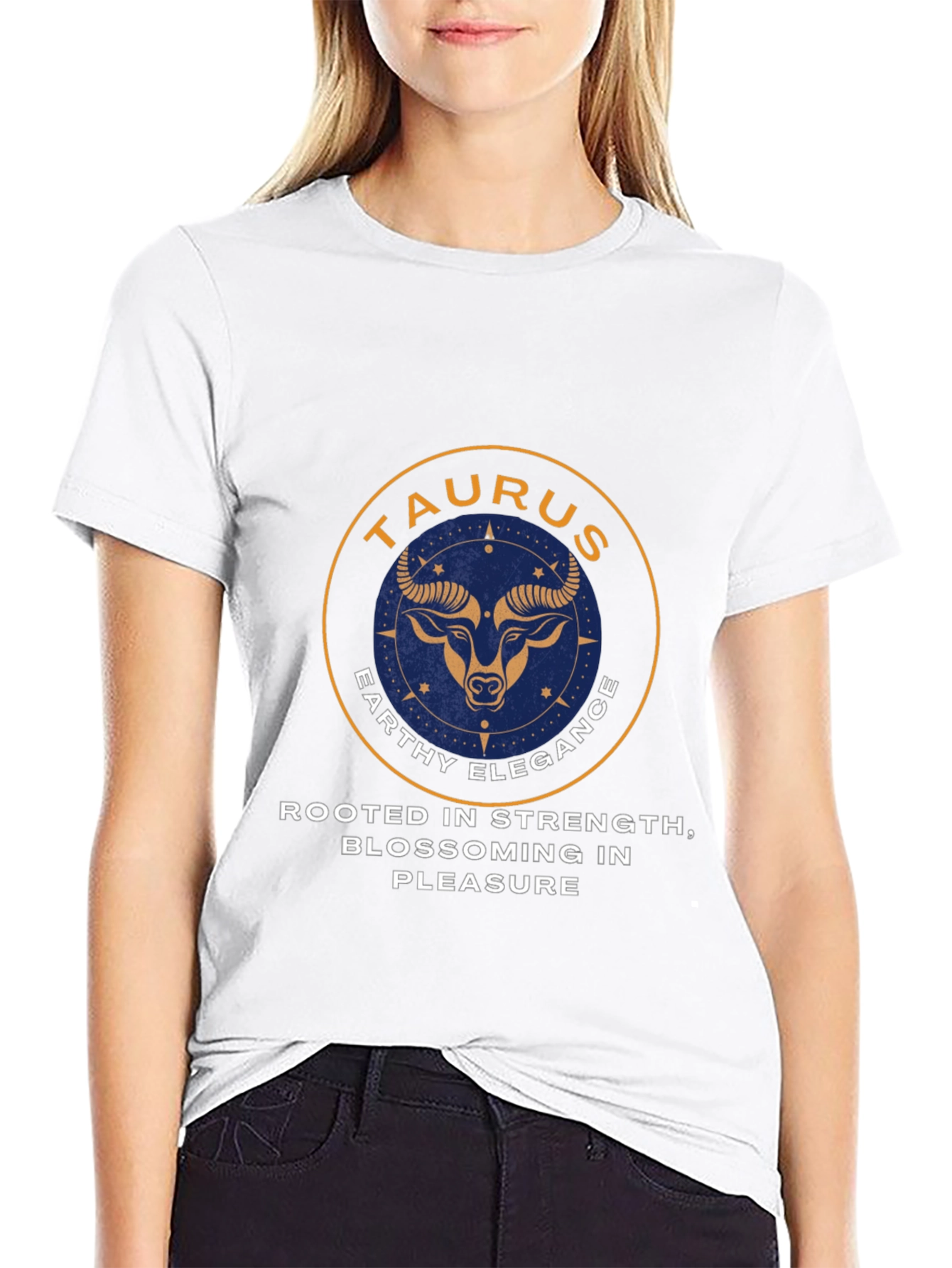 Taurus Zodiac Graphic Tee - Earthy Elegance Style