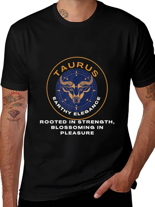 Taurus Zodiac Graphic Tee - Earthy Elegance Style