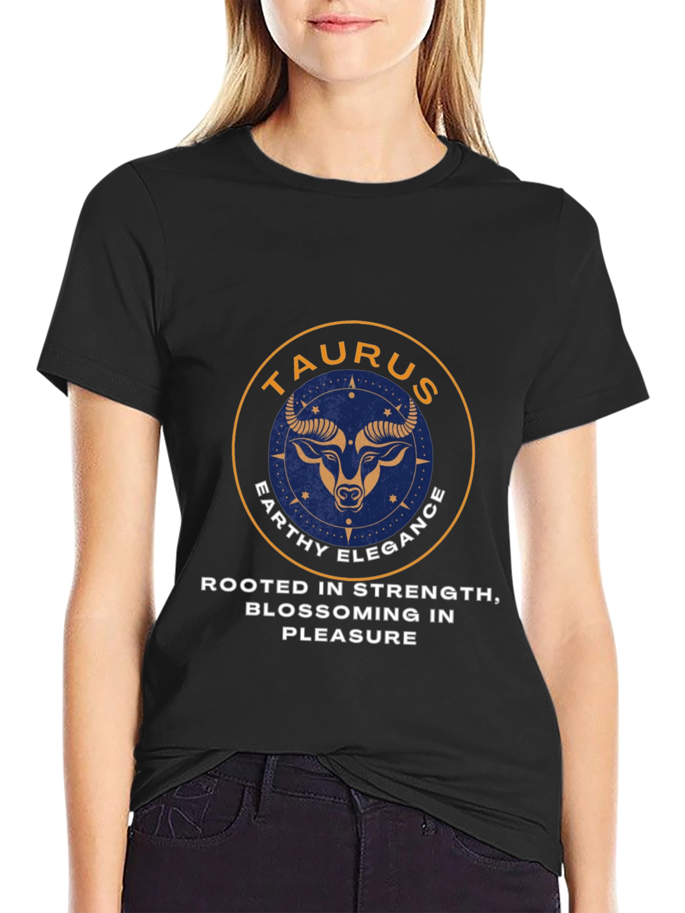 Taurus Zodiac Graphic Tee - Earthy Elegance Style