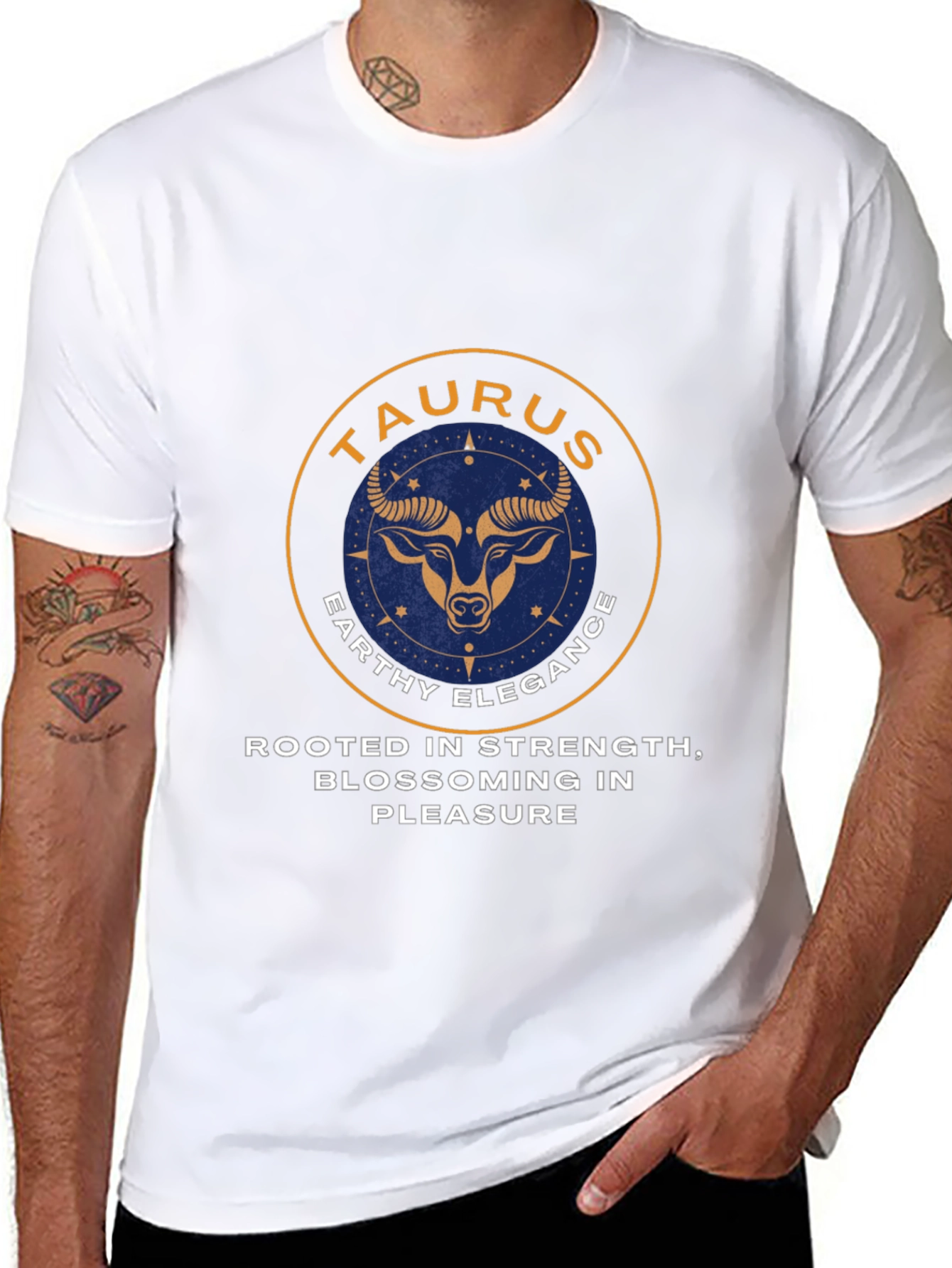 Taurus Zodiac Graphic Tee - Earthy Elegance Style