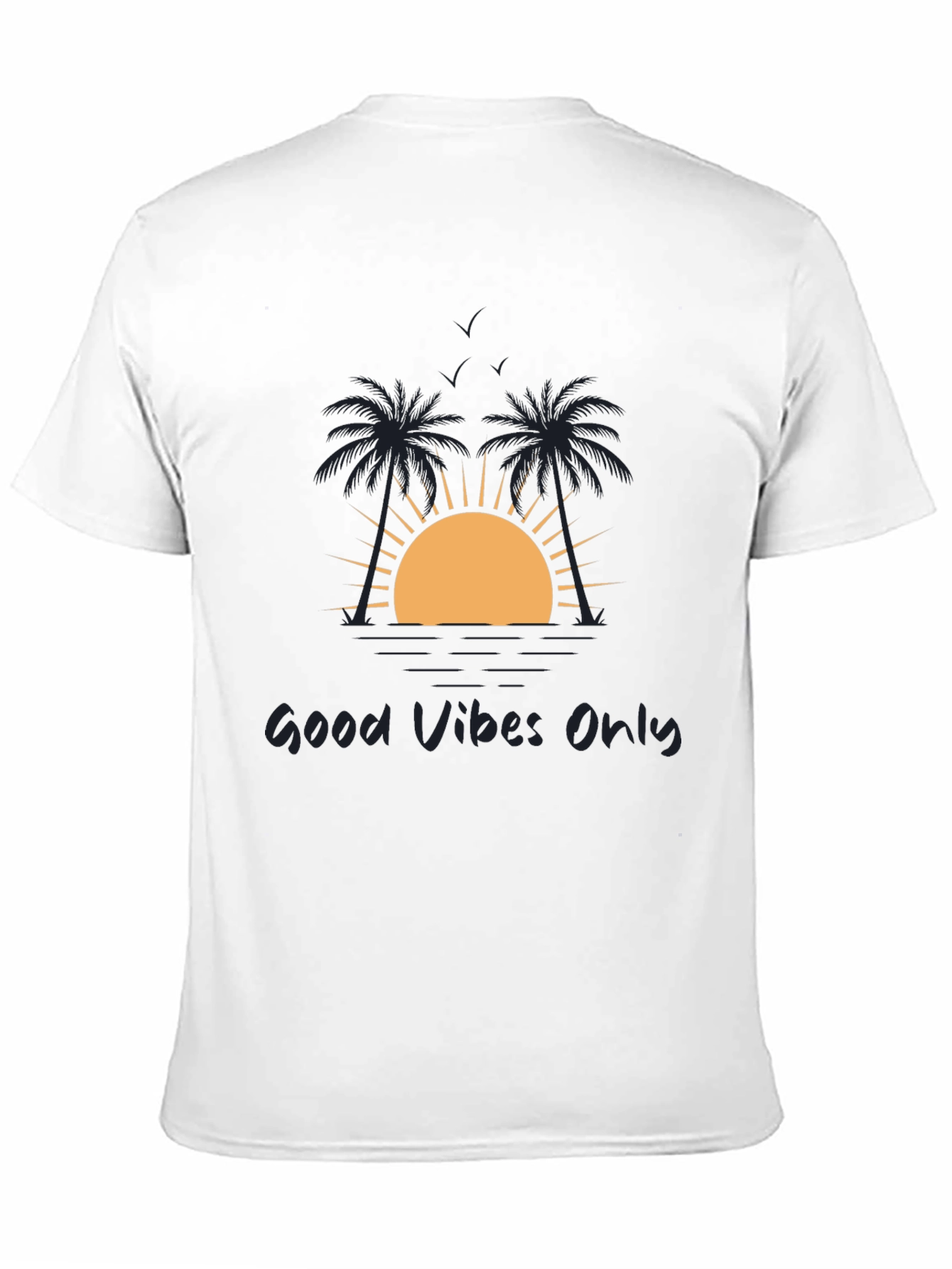 Good Vibes Only Black Graphic Tee
