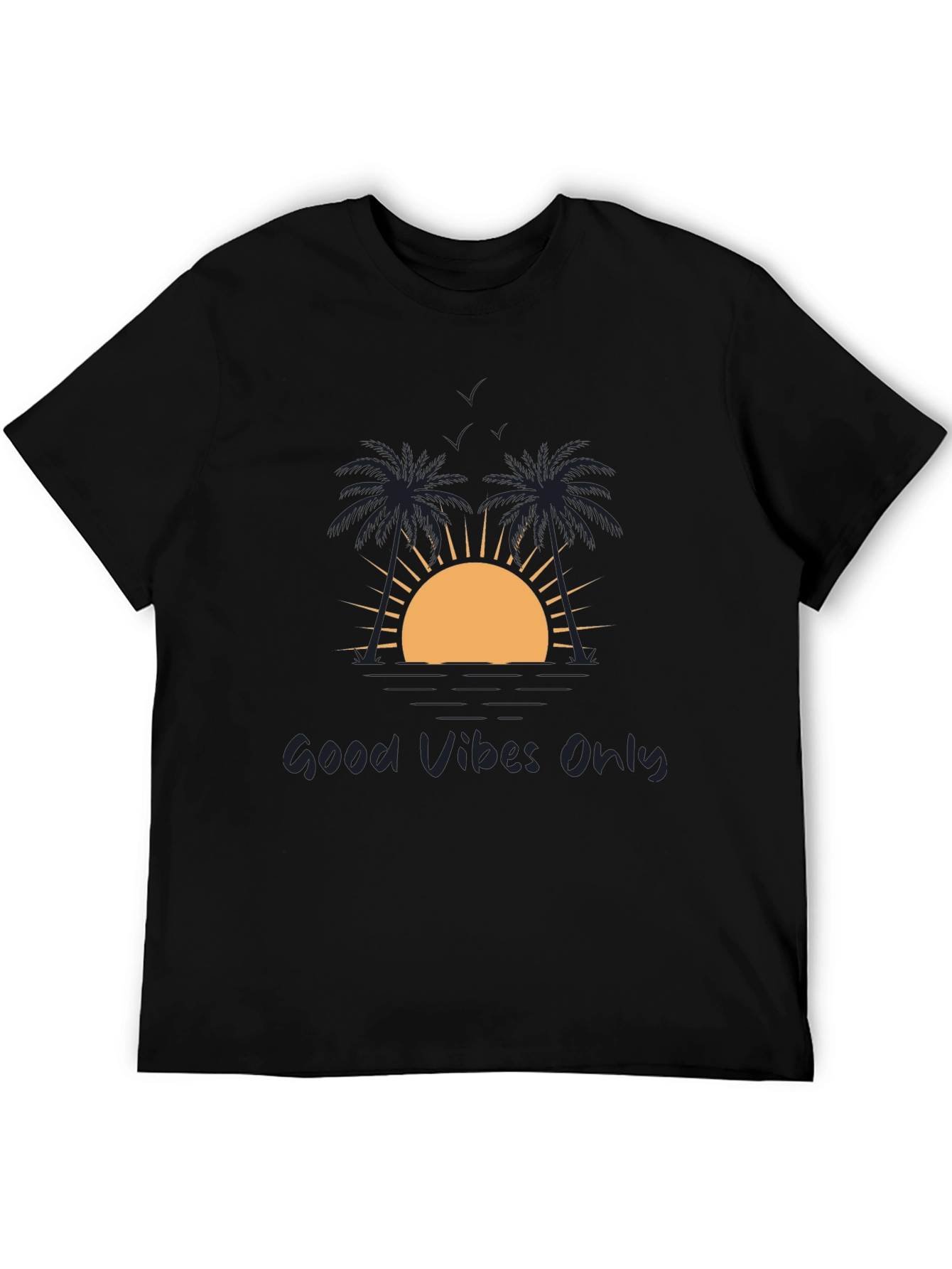 Good Vibes Only Black Graphic Tee