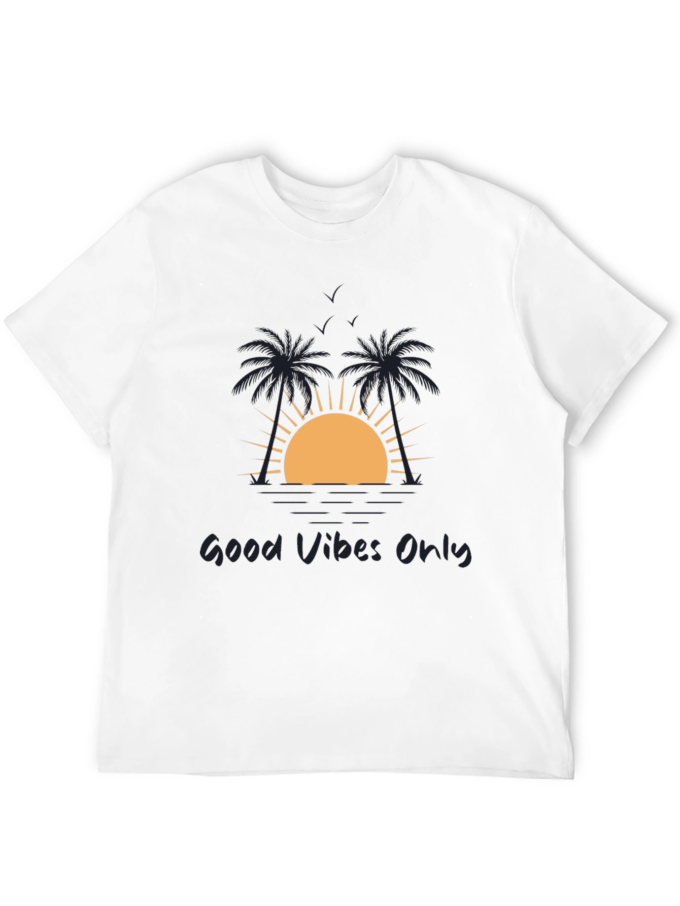 Good Vibes Only Black Graphic Tee