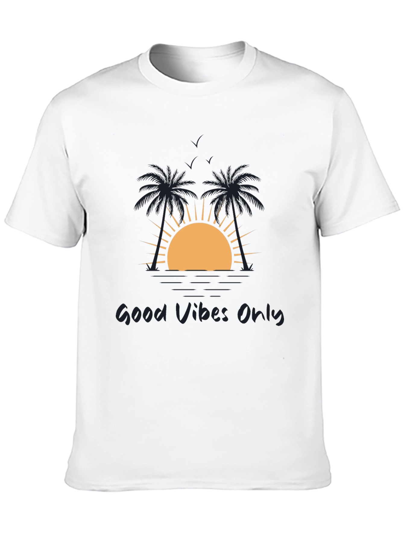 Good Vibes Only Black Graphic Tee