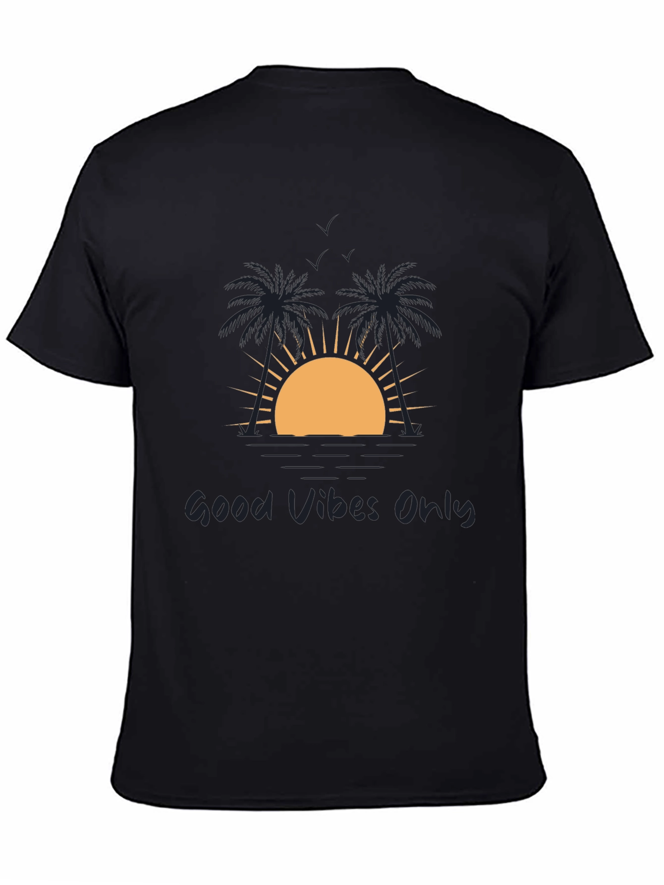 Good Vibes Only Black Graphic Tee