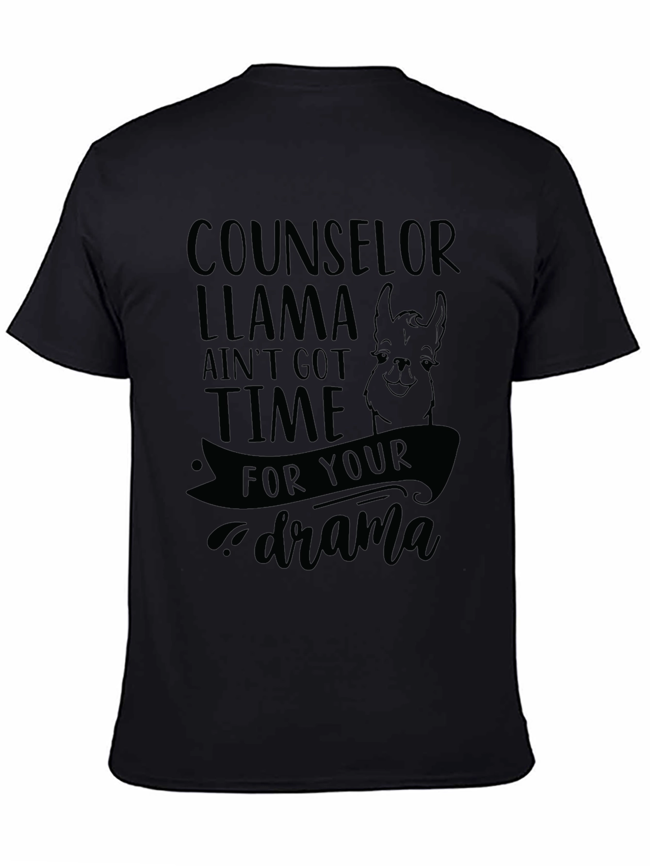 Counselor Llama T-Shirt - No Drama!