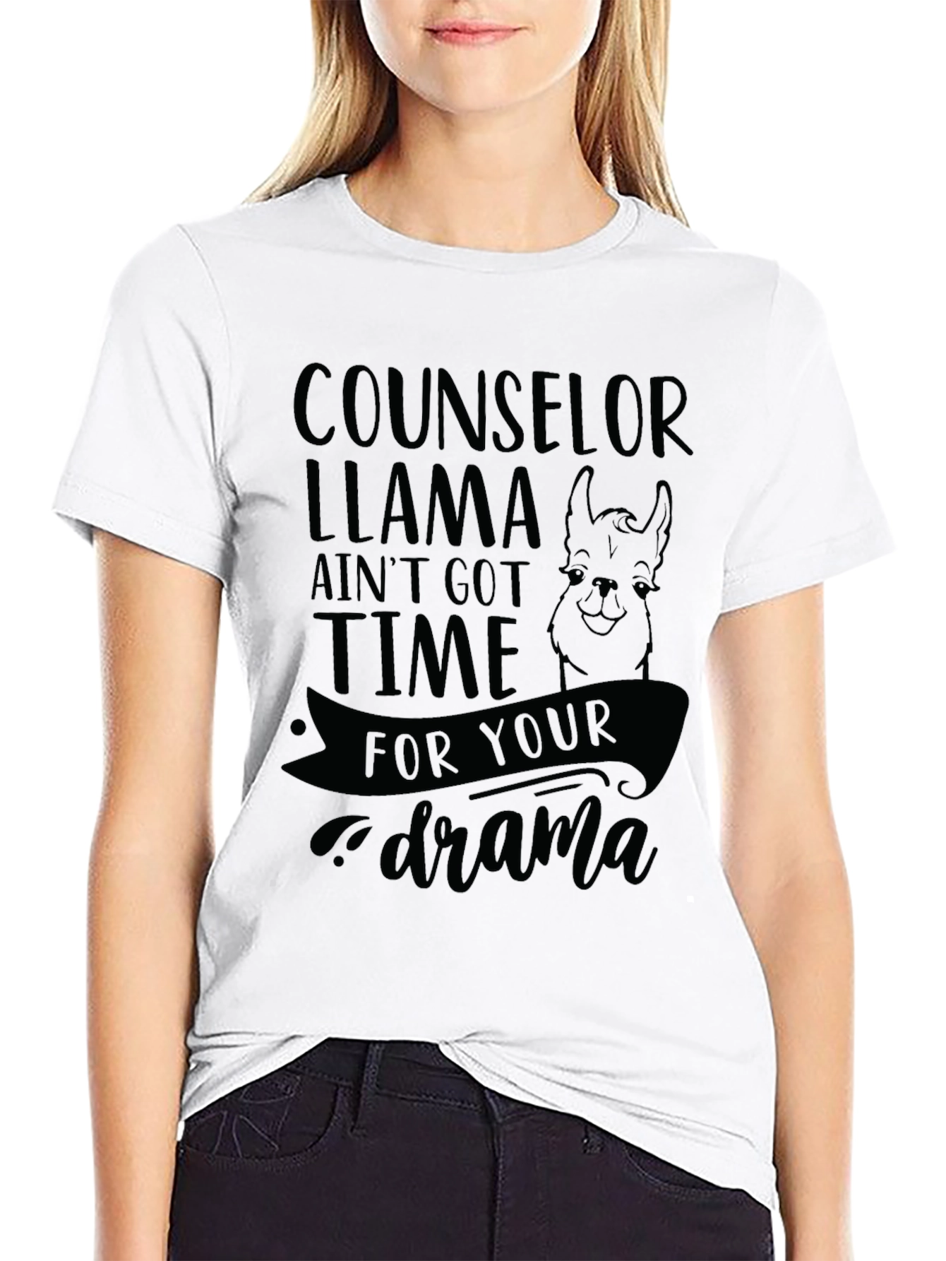 Counselor Llama T-Shirt - No Drama!
