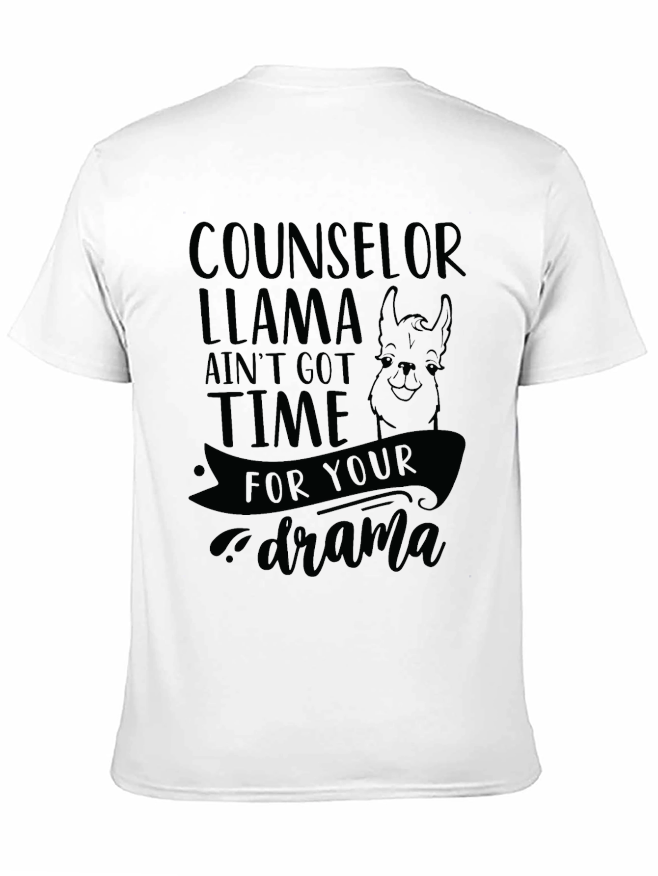 Counselor Llama T-Shirt - No Drama!