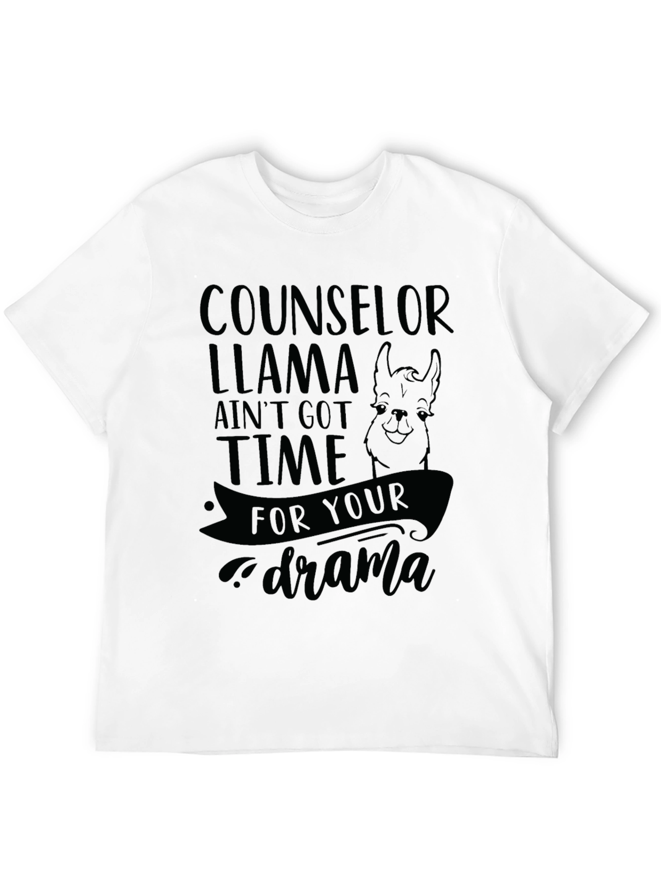 Counselor Llama T-Shirt - No Drama!