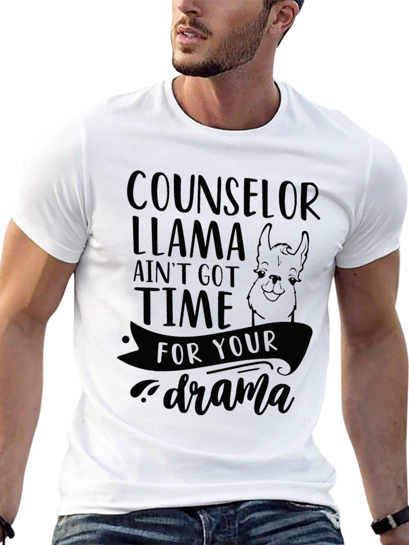 Counselor Llama T-Shirt - No Drama!