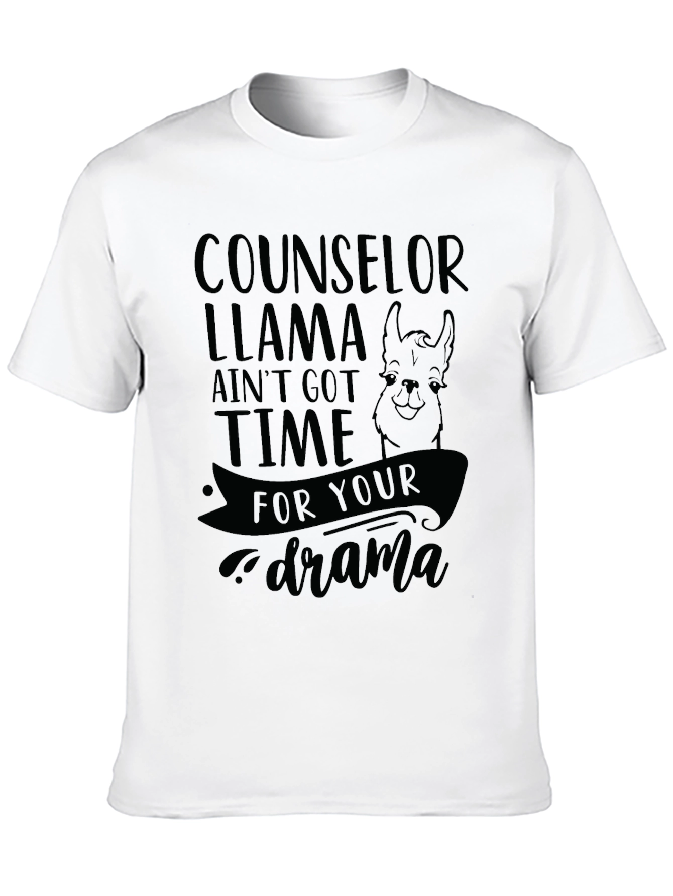 Counselor Llama T-Shirt - No Drama!