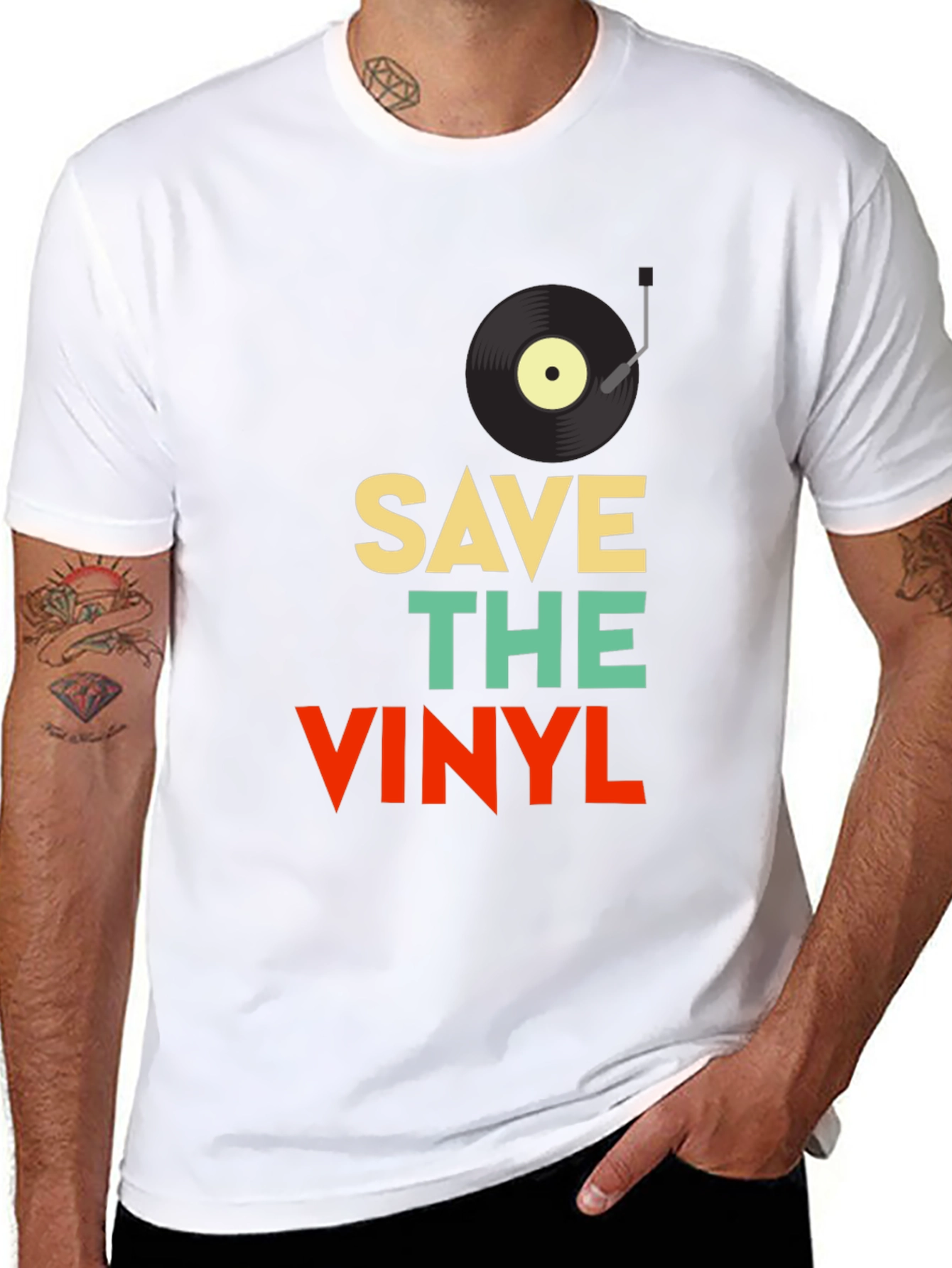 Save The Vinyl Retro Graphic Tee