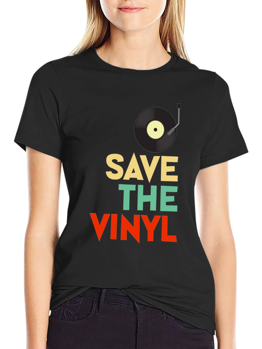 Save The Vinyl Retro Graphic Tee