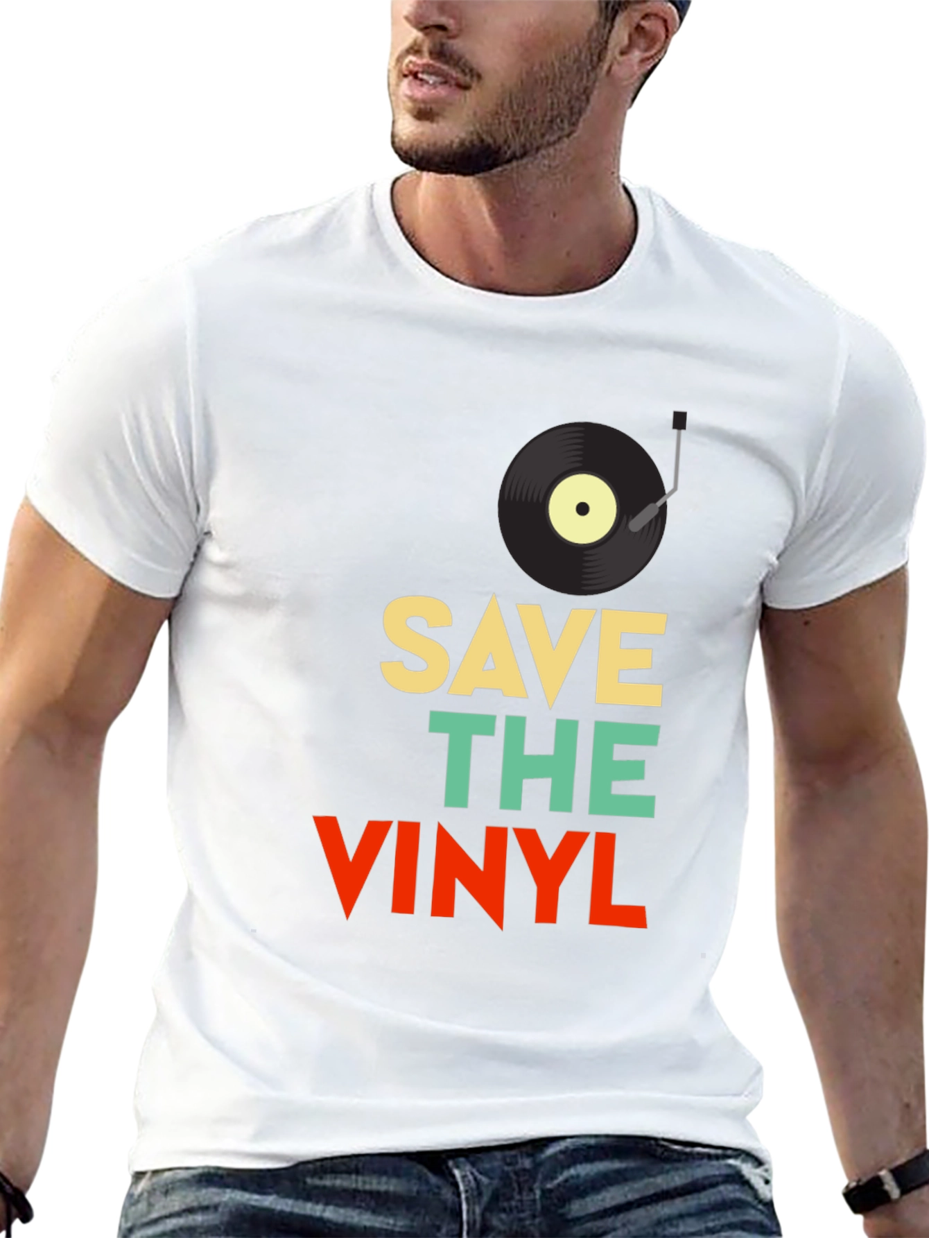 Save The Vinyl Retro Graphic Tee