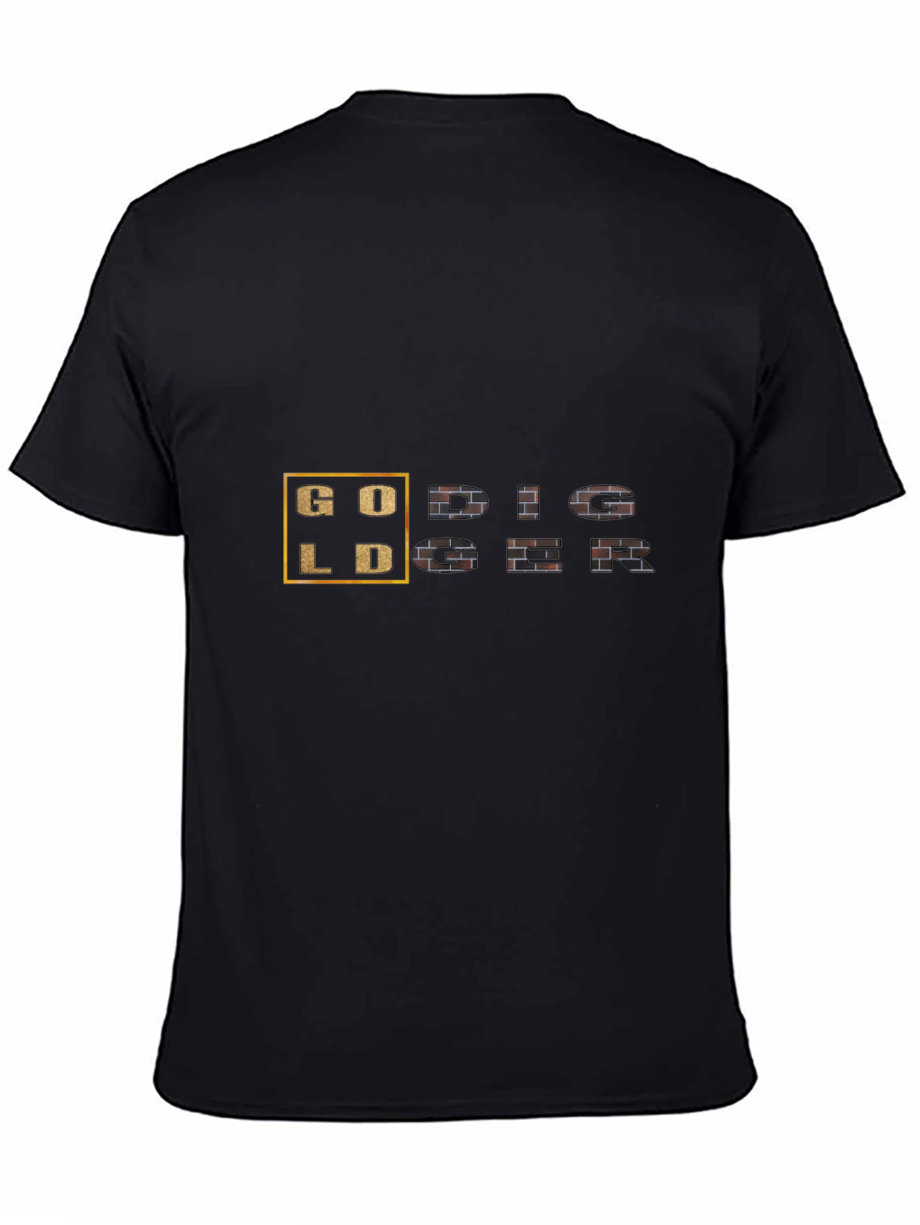 Gold Digger Graphic Tee - Black Short Sleeve