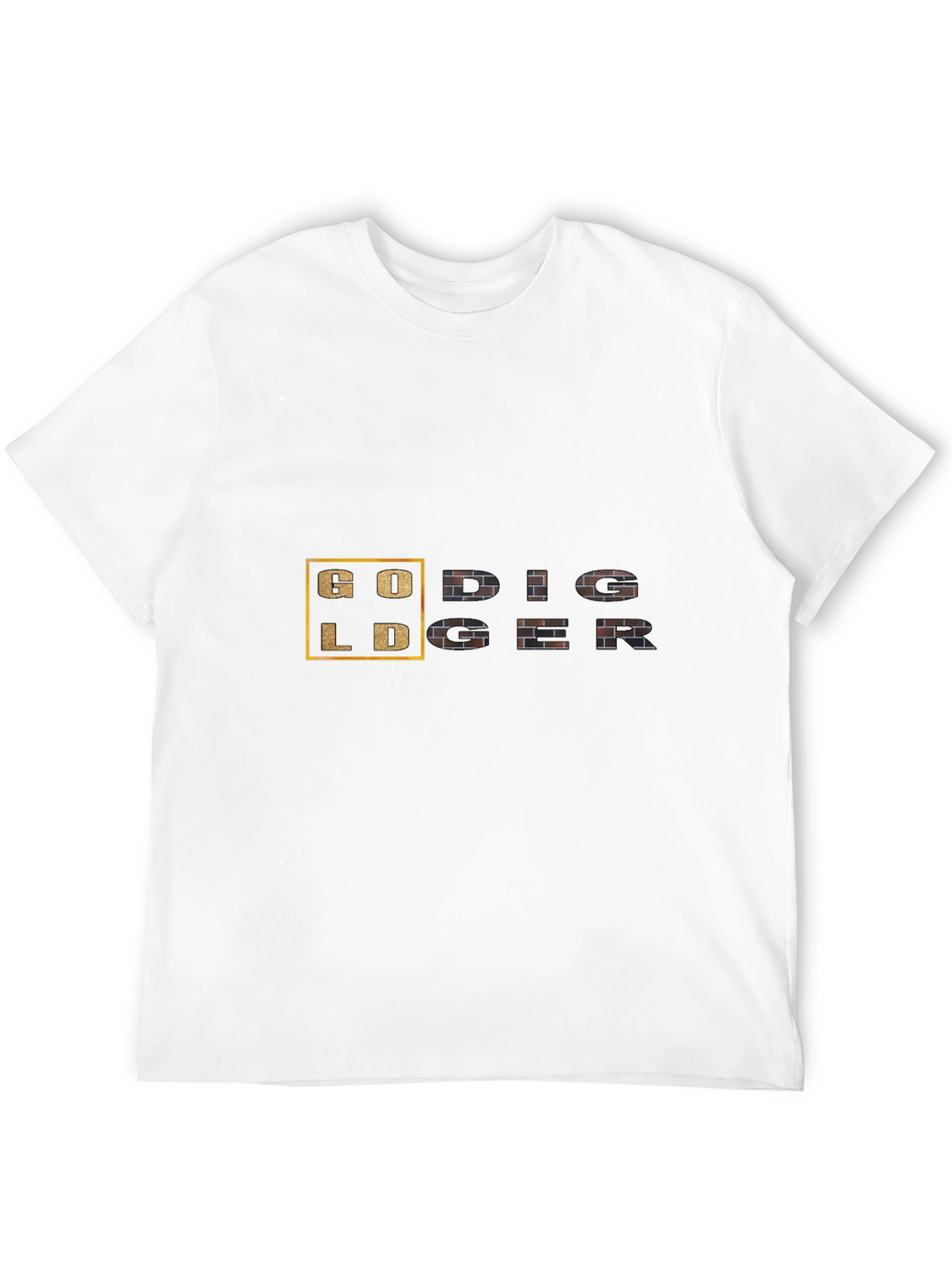 Gold Digger Graphic Tee - Black Short Sleeve