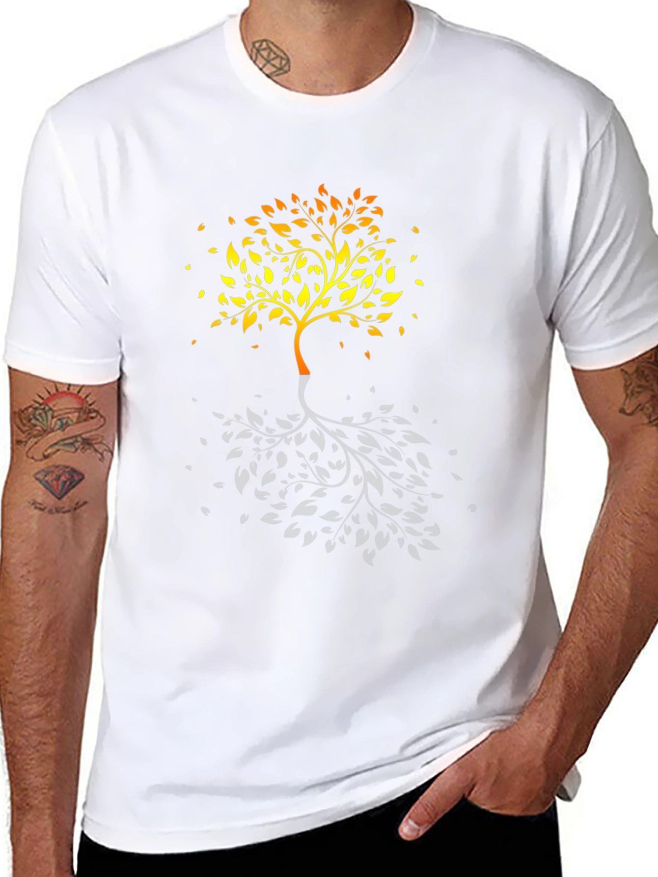 Tree of Life Mens Black Graphic Tee