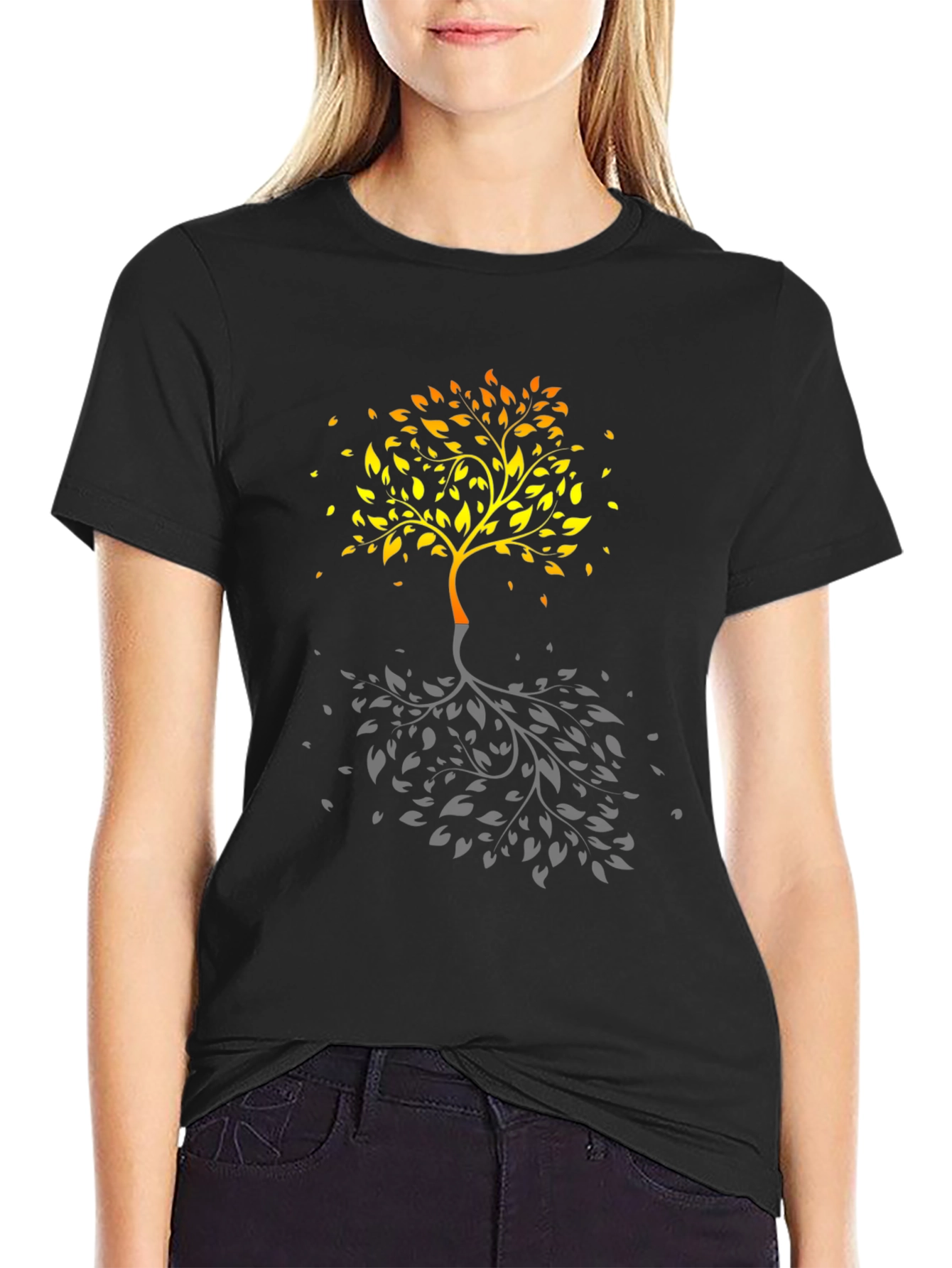 Tree of Life Mens Black Graphic Tee