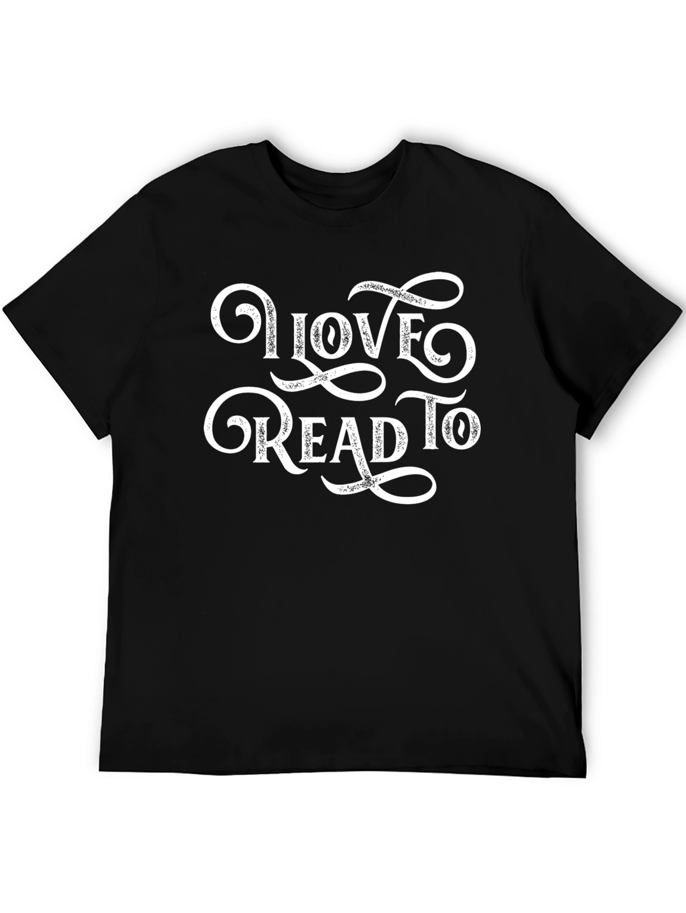 Love To Read Tee - Black Cotton Blend
