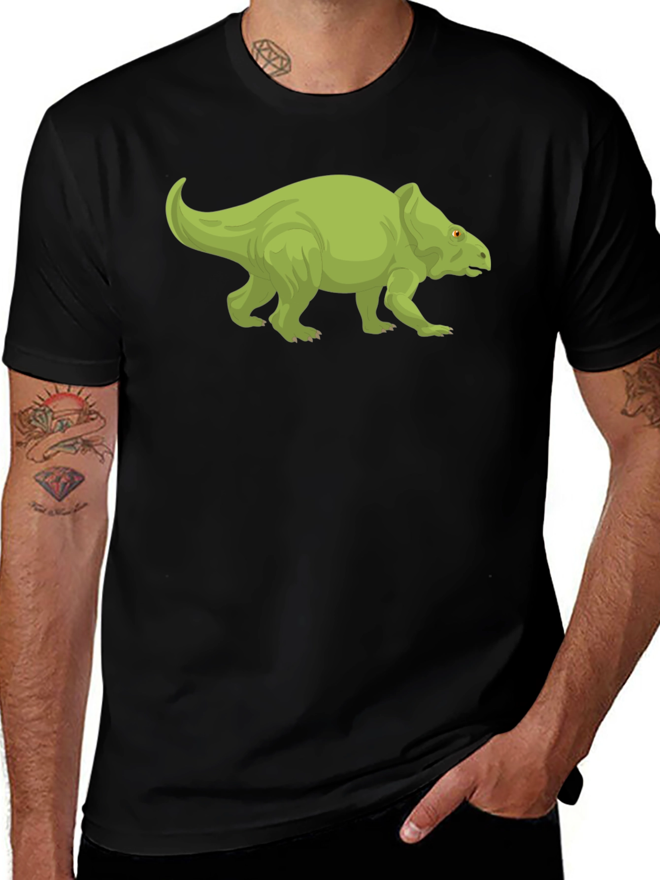 Dinosaur Graphic Black T-Shirt