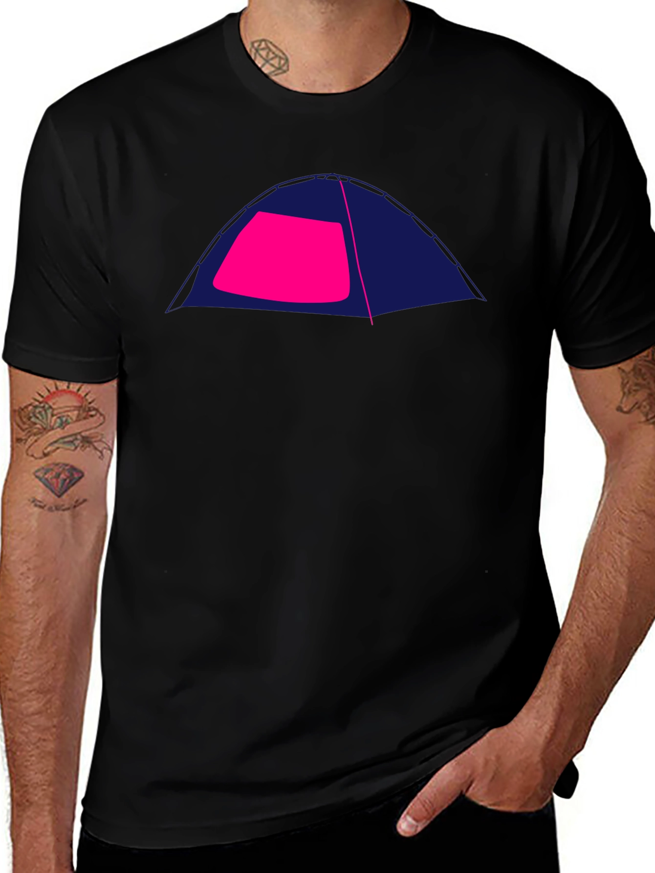 Tent Graphic T-Shirt - Camping Adventure Tee