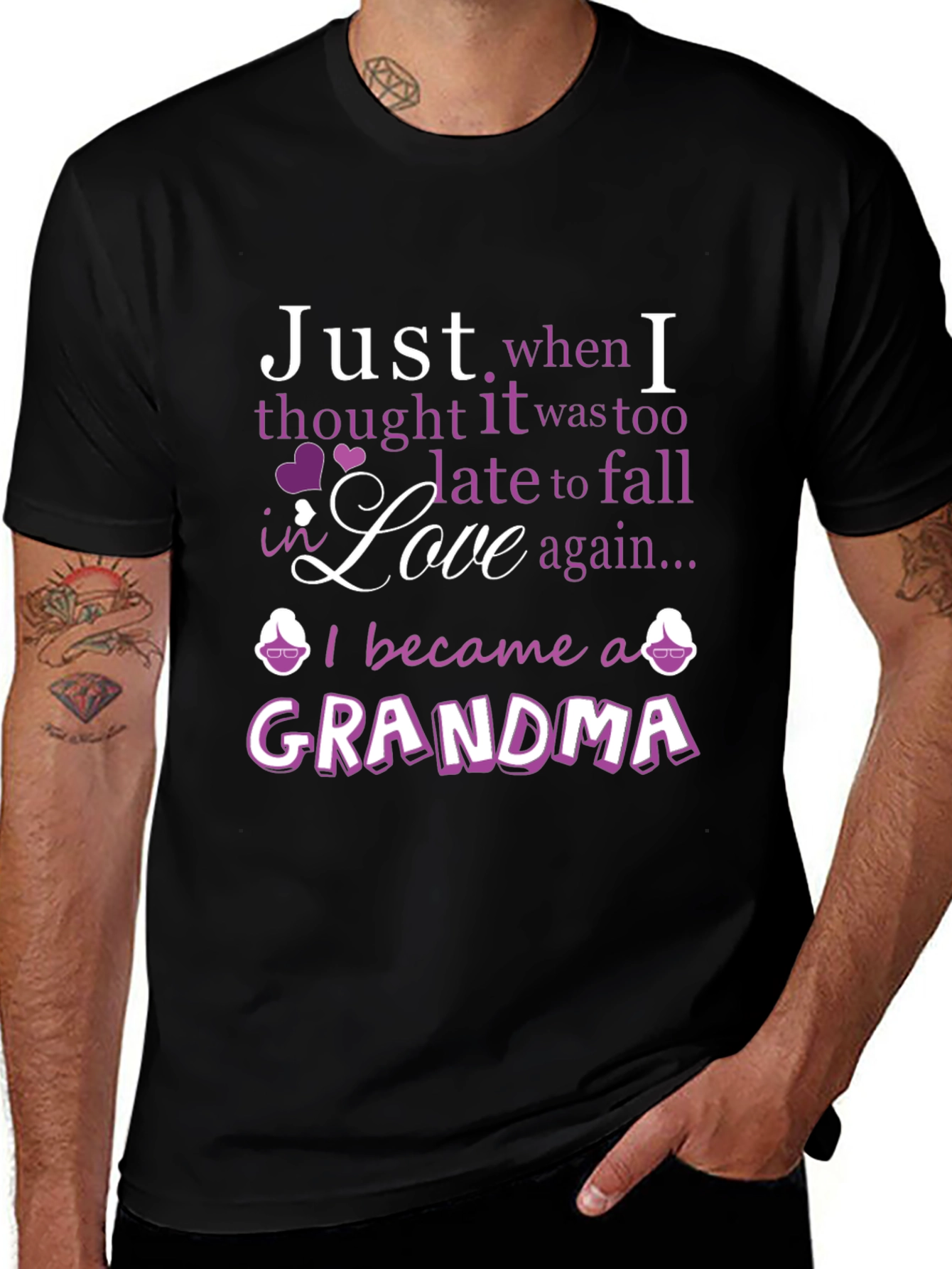 Grandma Love T-Shirt - Cute Gift for Grandmothers