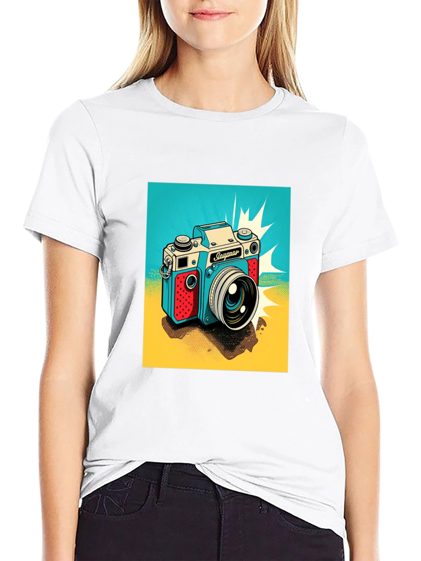Retro Camera Graphic T-Shirt