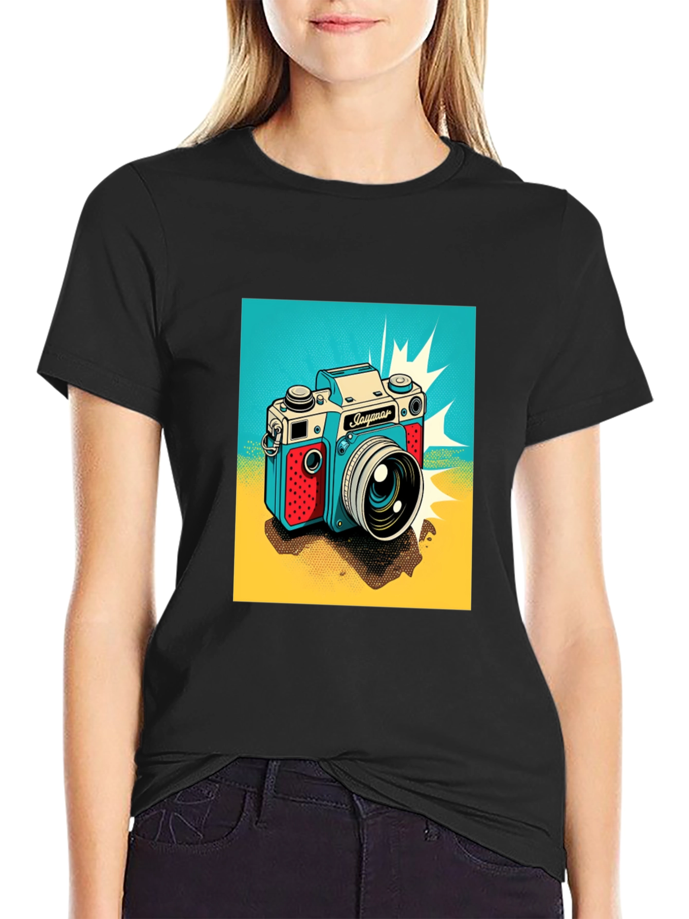Retro Camera Graphic T-Shirt