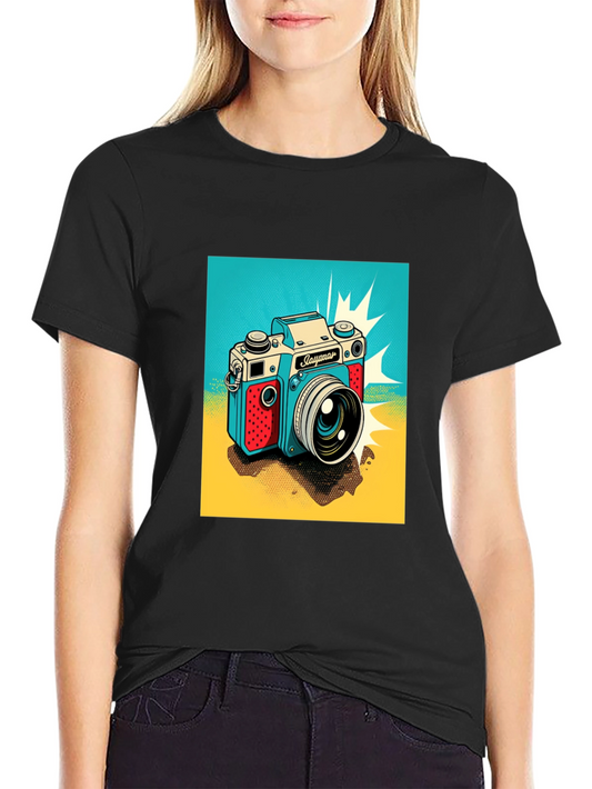 Retro Camera Graphic T-Shirt