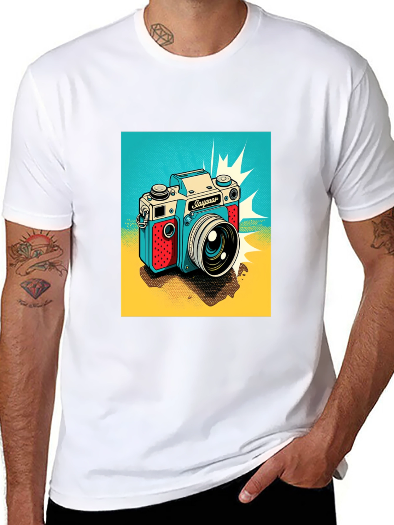 Retro Camera Graphic T-Shirt