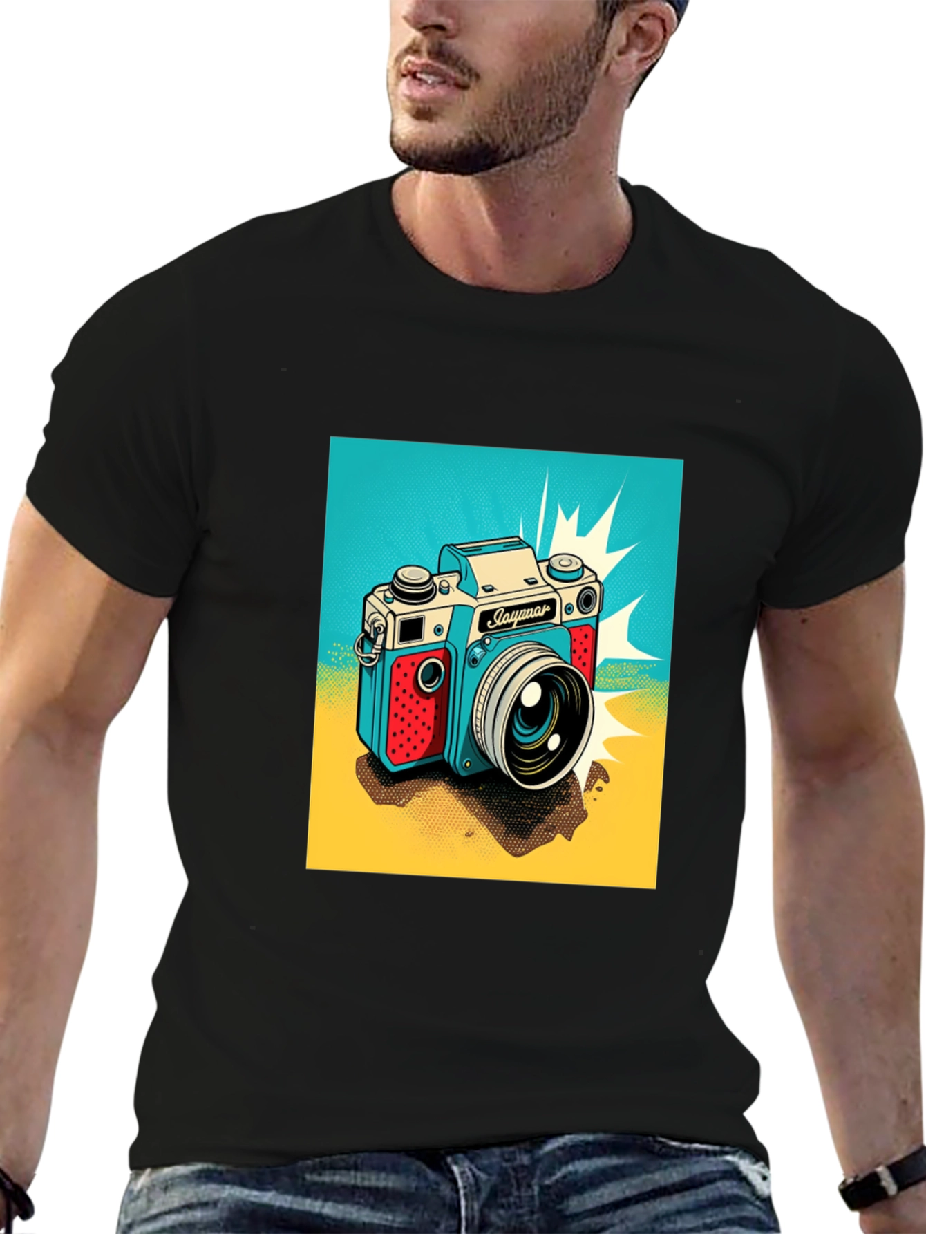 Retro Camera Graphic T-Shirt