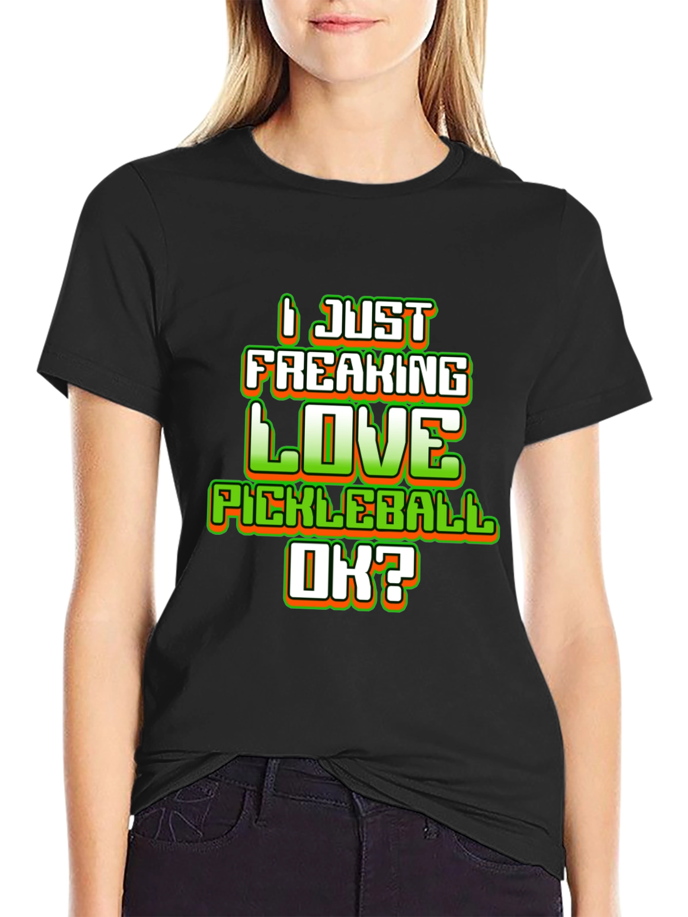 I Love Pickleball Graphic T-Shirt