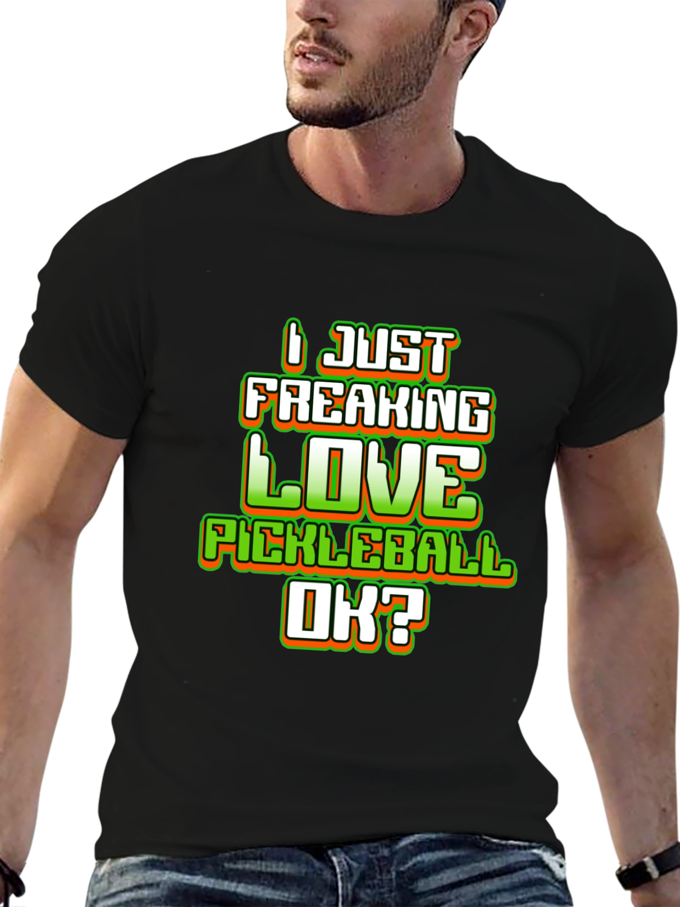 I Love Pickleball Graphic T-Shirt