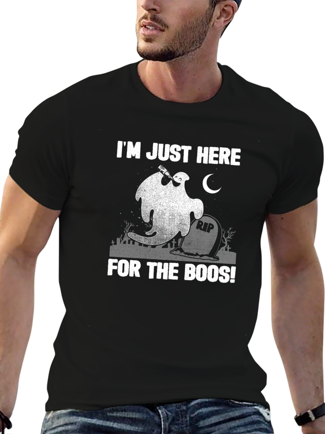 Halloween Ghost Drinking Boos T-Shirt