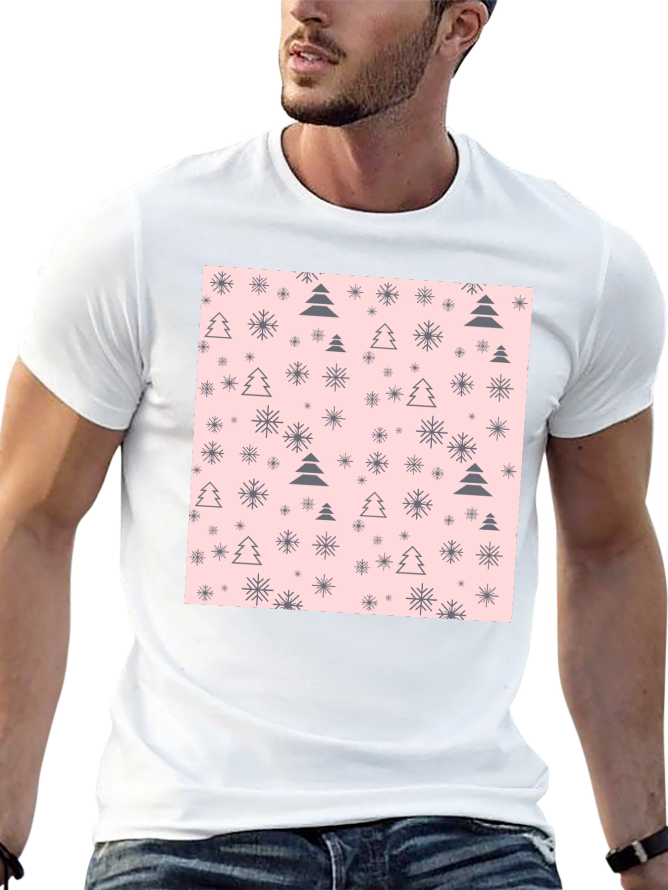 Holiday Tree & Snowflake T-Shirt