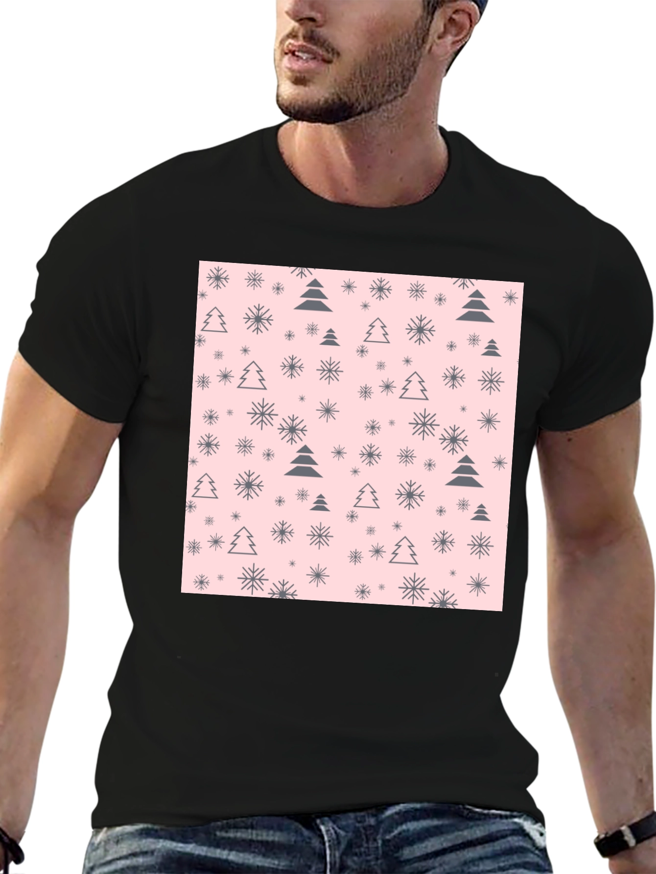 Holiday Tree & Snowflake T-Shirt