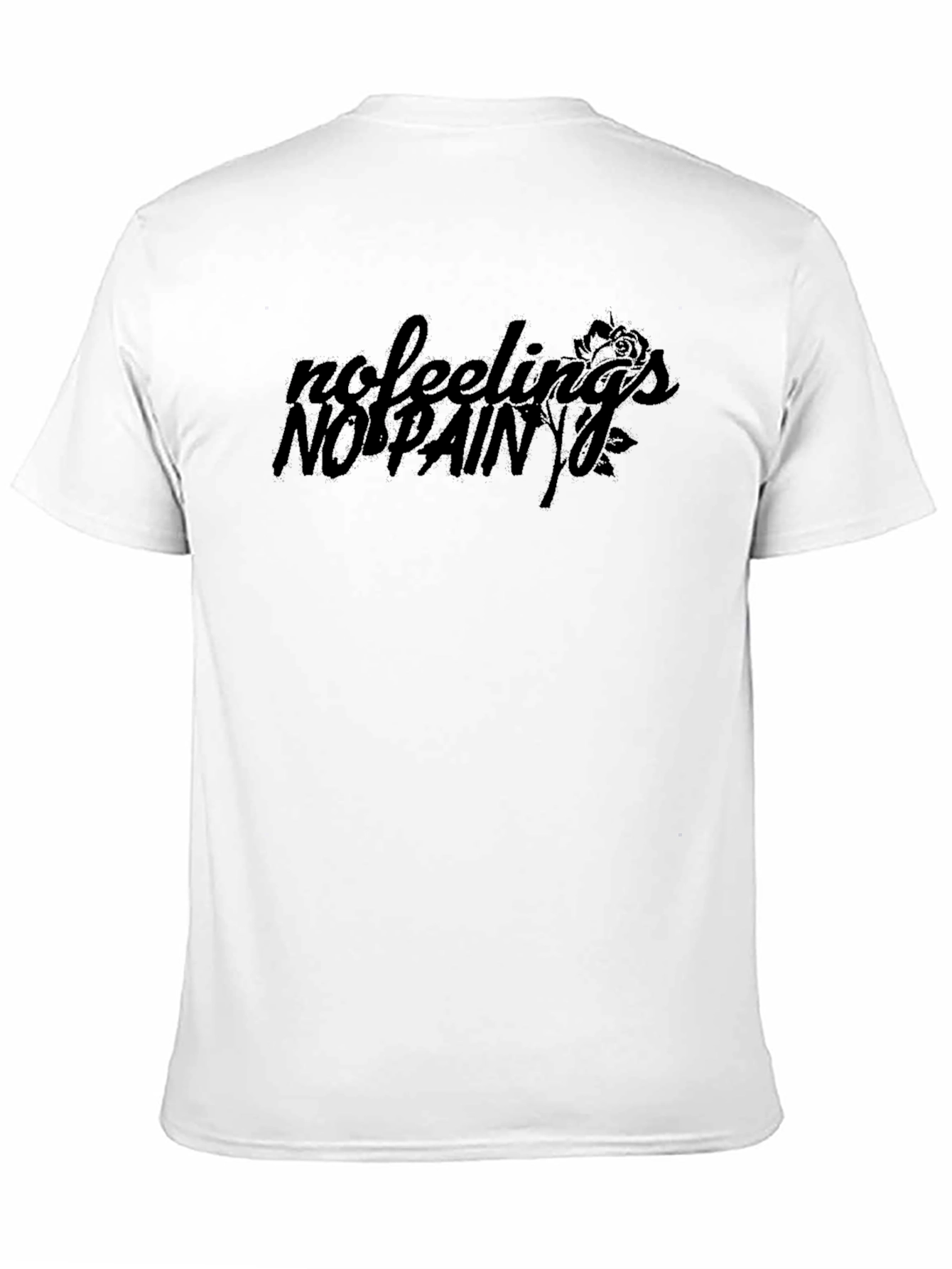 No Feelings No Pain Graphic T-Shirt - Black
