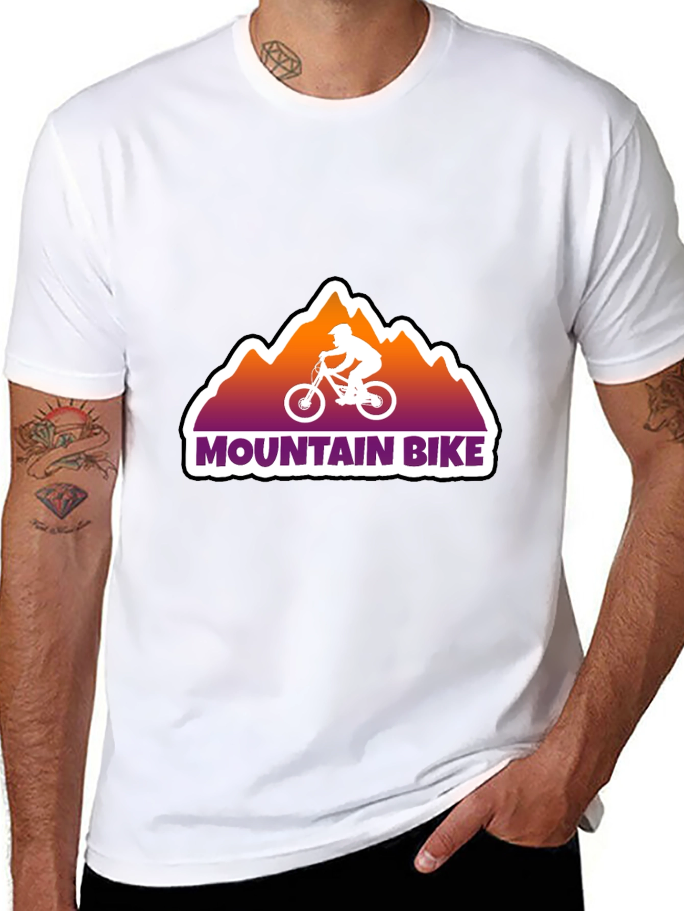 Mountain Bike Graphic Tee - Black
